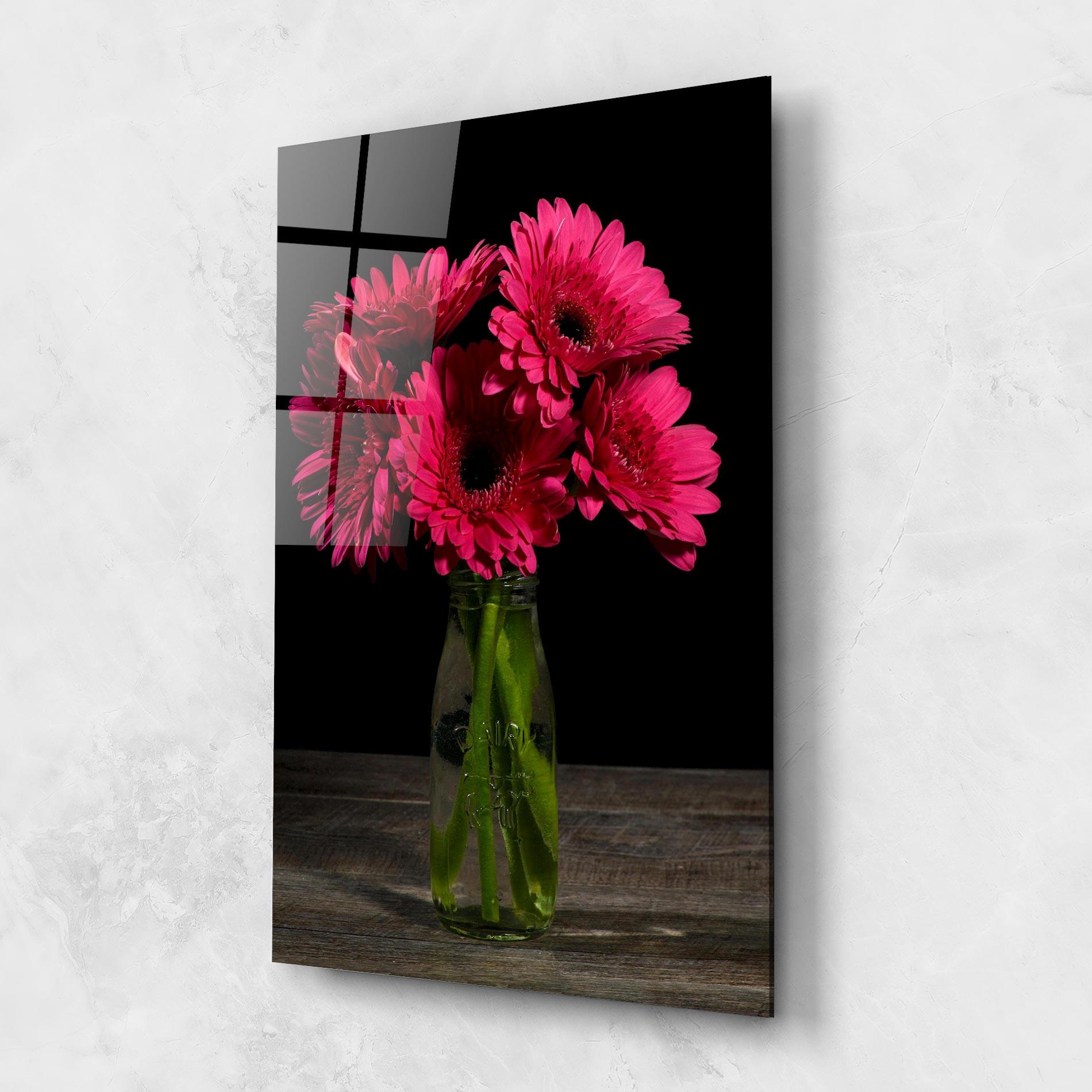 Üvegkép Vase Strong Pink mockup 1