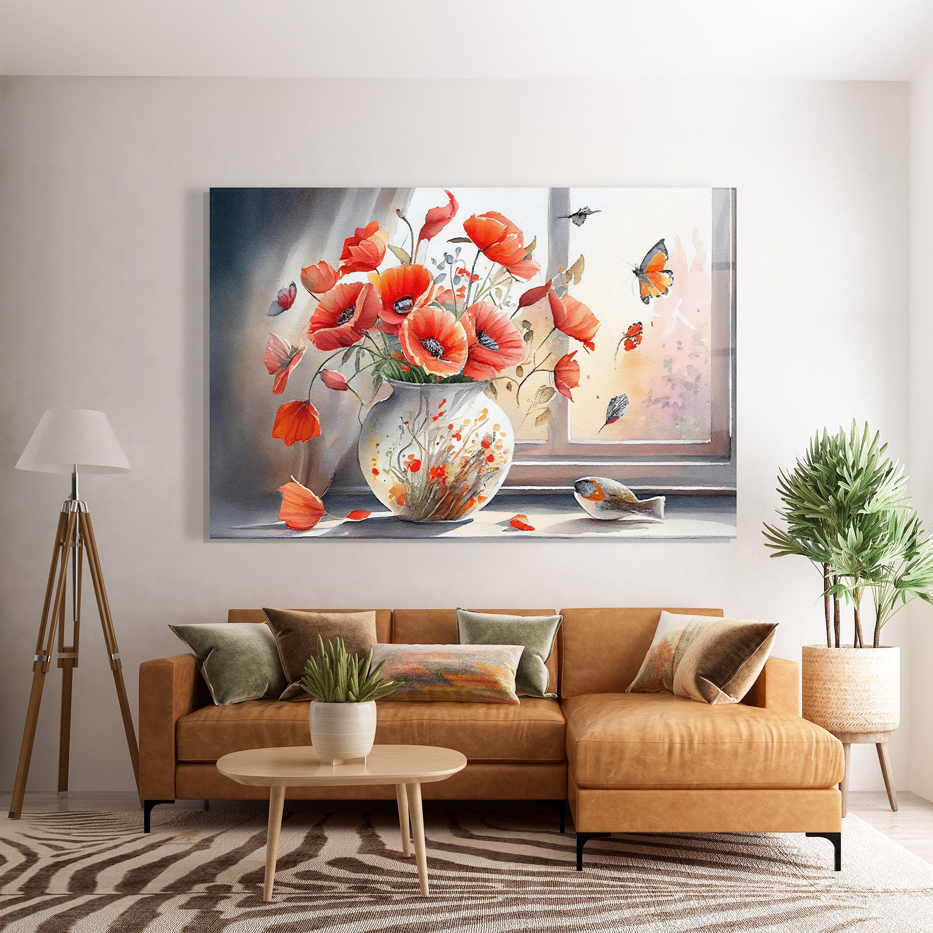 Poppies Vase mockup 7