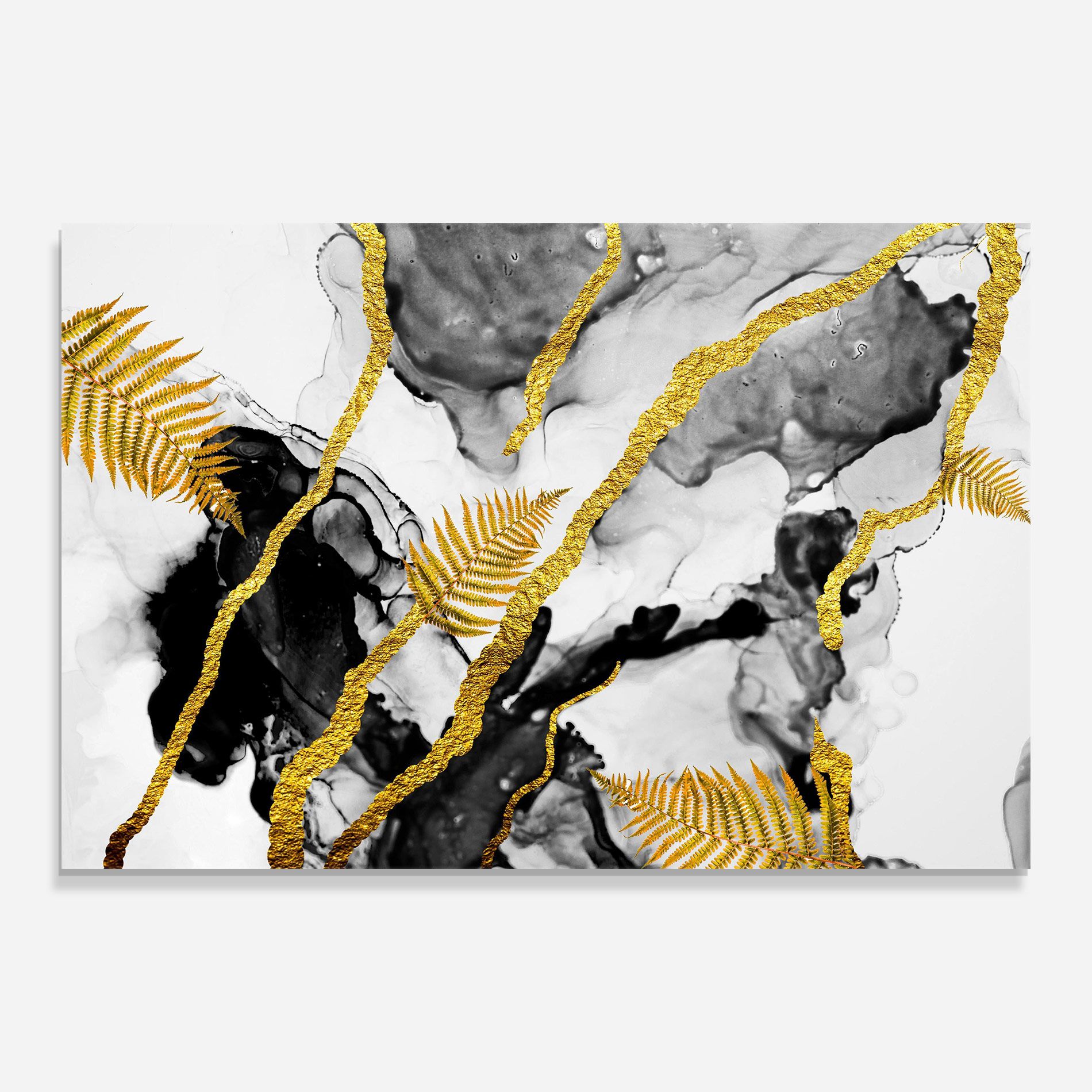 Abstract Golden Leaves mockup 0