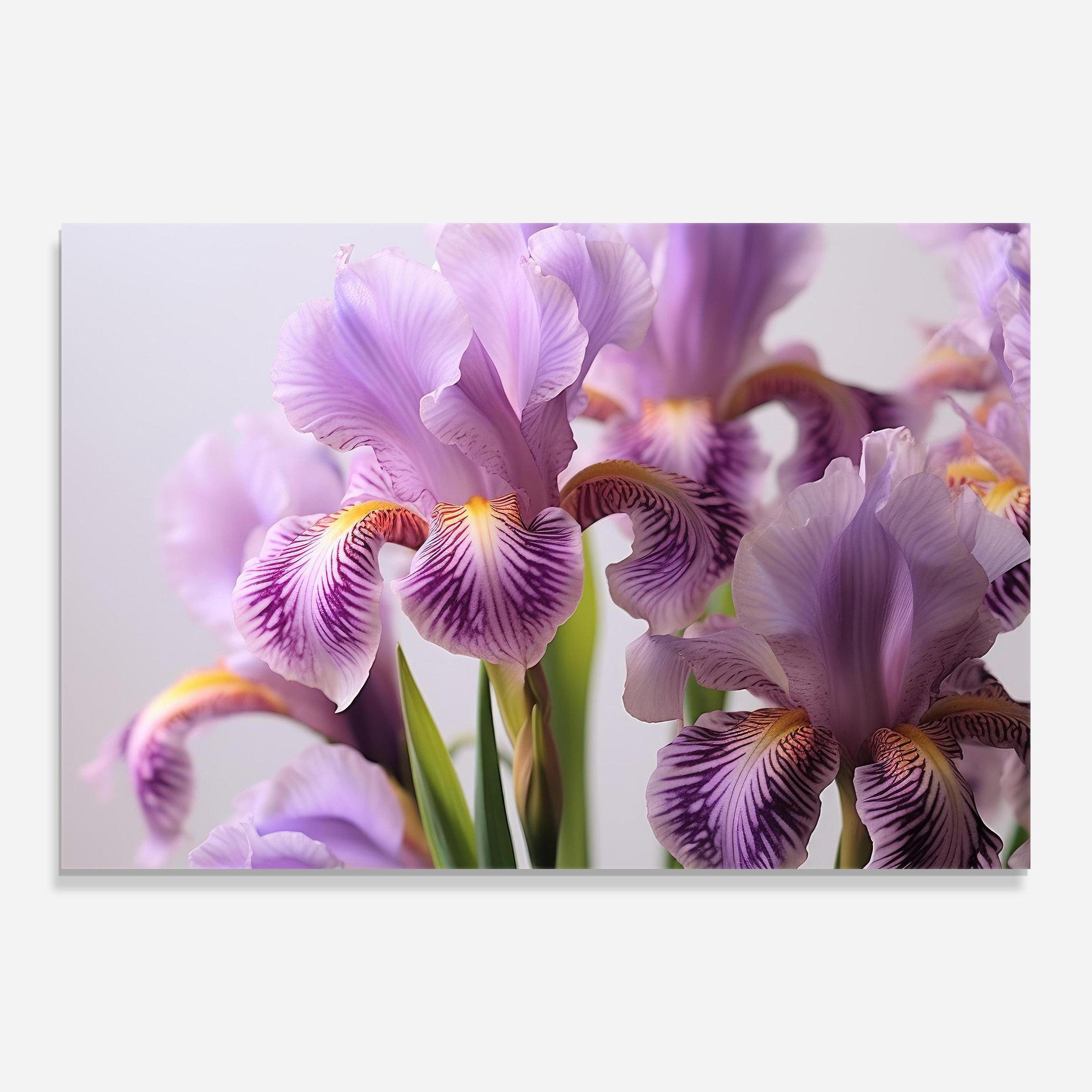 Üvegkép Iris In Vase mockup 0