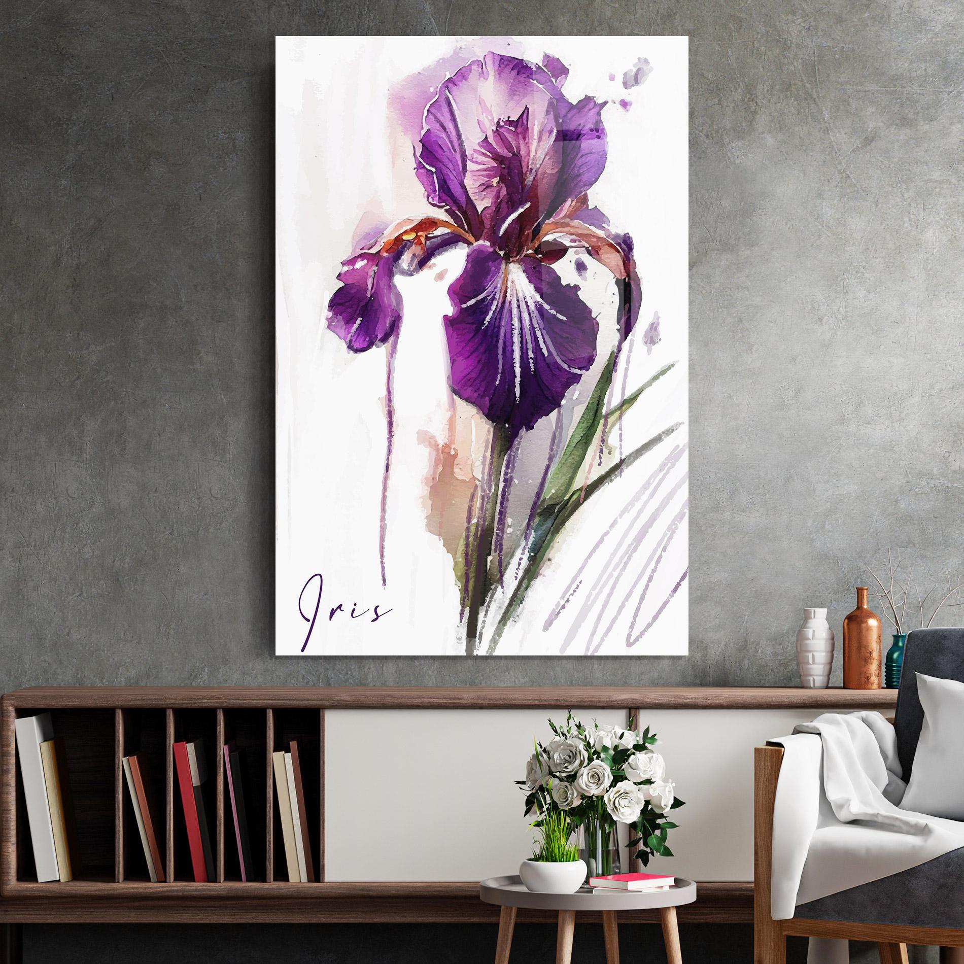 Üvegkép Iris Drop mockup 2