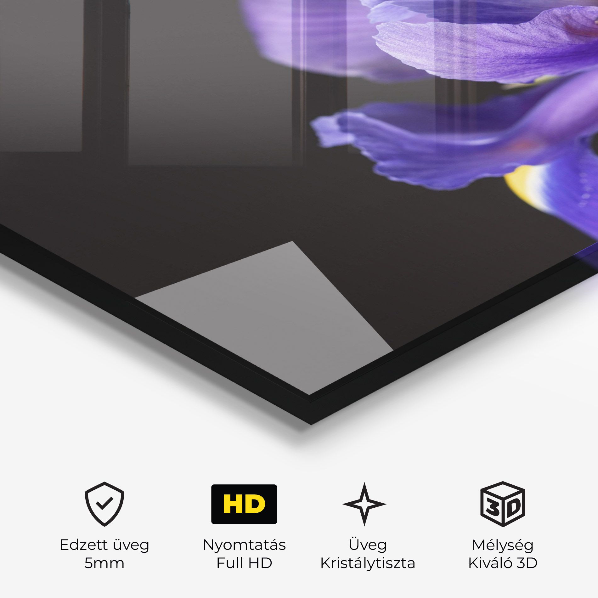 Iris On Black mockup 3