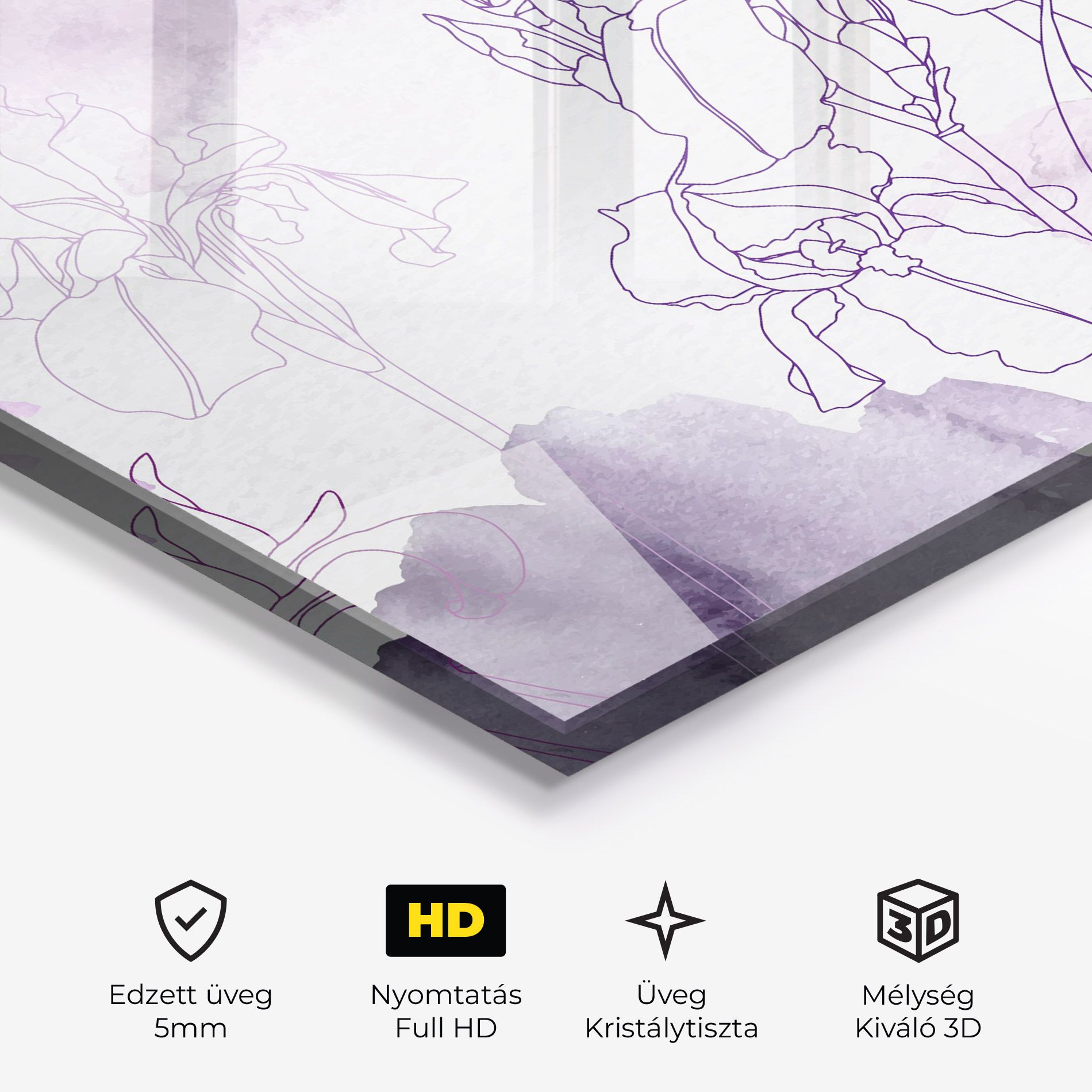 Iris Purple Watercolor mockup 3