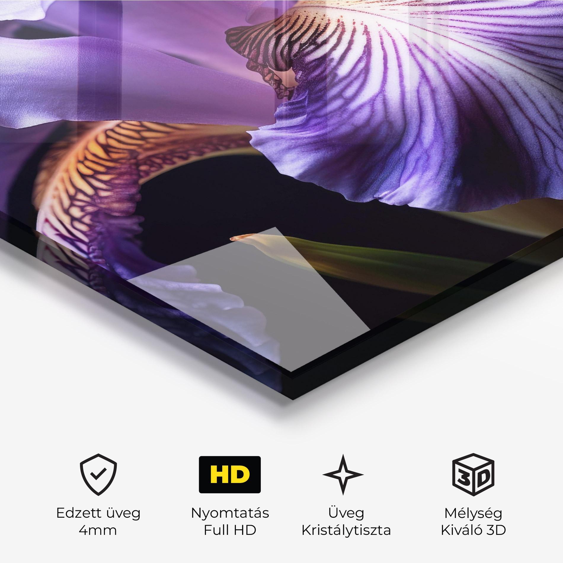 Üvegkép Iris Beautiful Close Up mockup 3