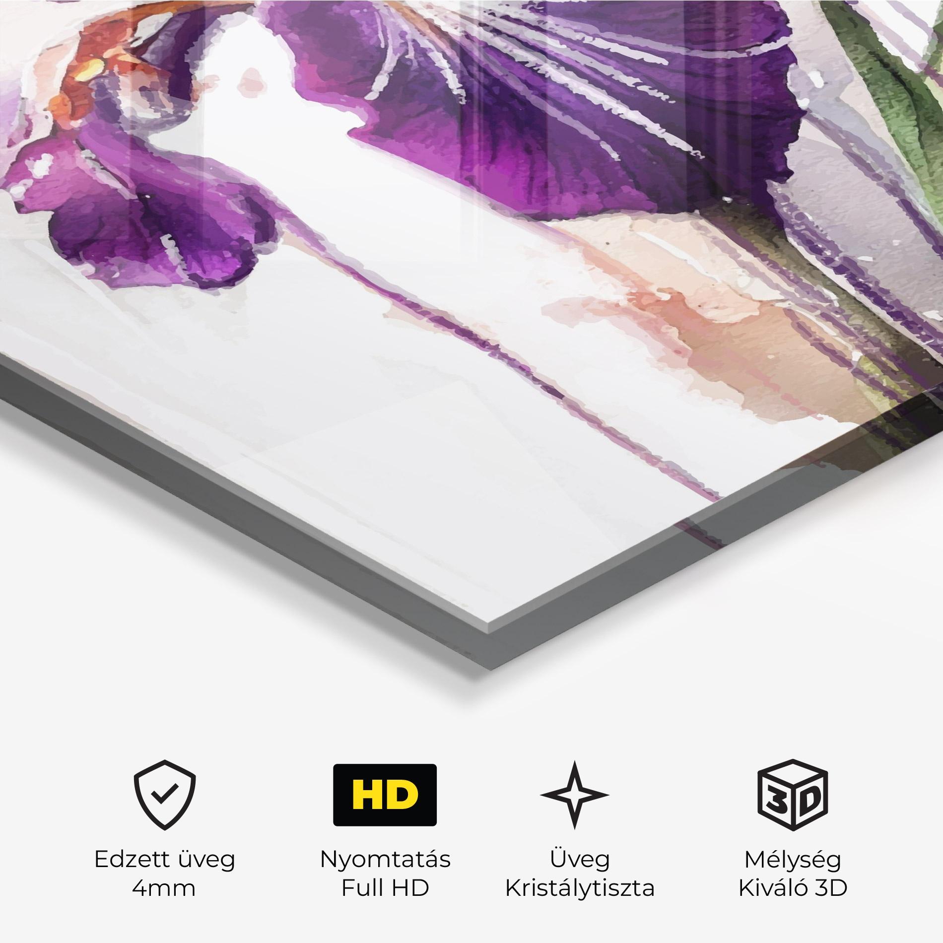 Üvegkép Iris Drop mockup 3