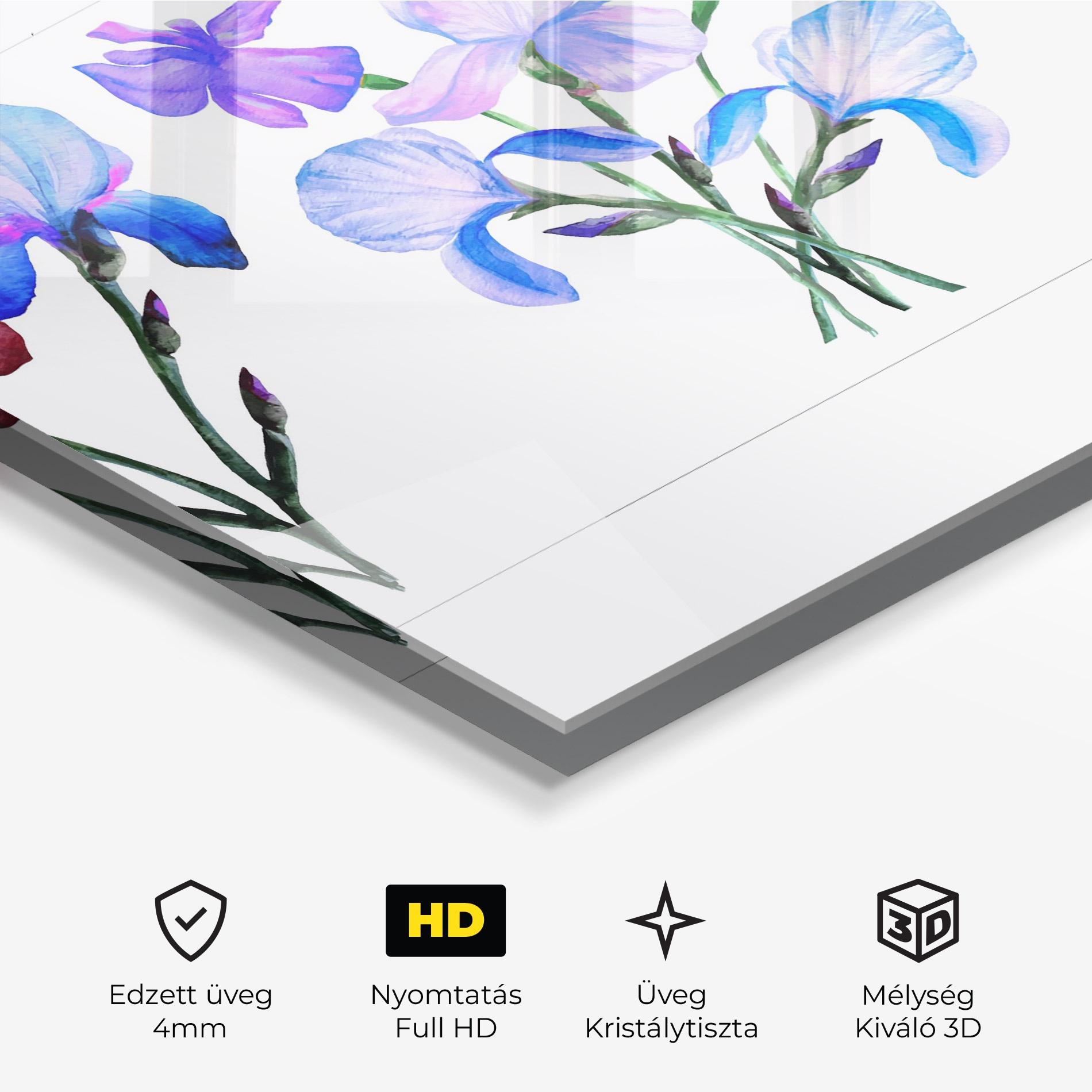 Üvegkép Iris Set mockup 3