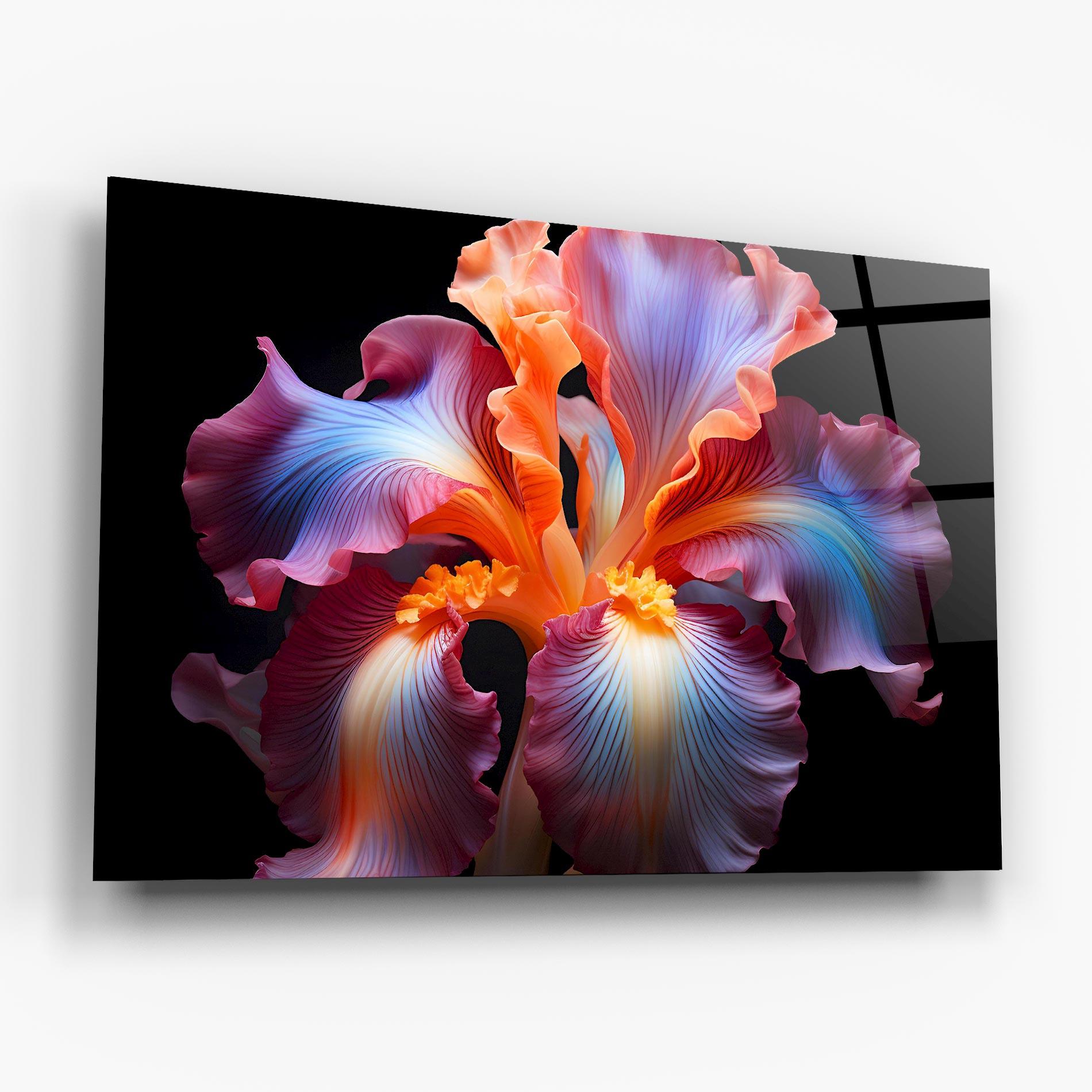 Üvegkép Purple Light Iris mockup 6