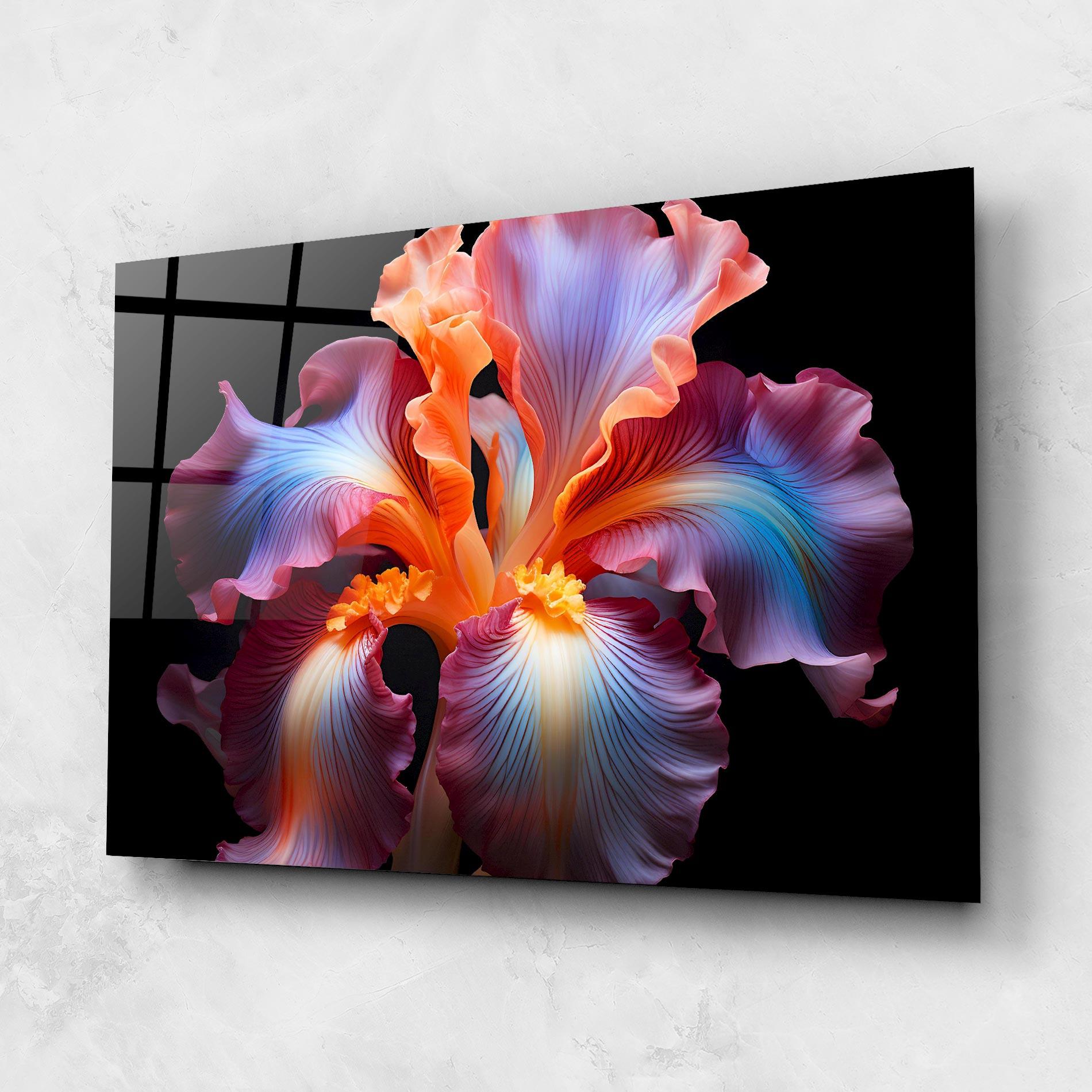 Üvegkép Purple Light Iris mockup 1