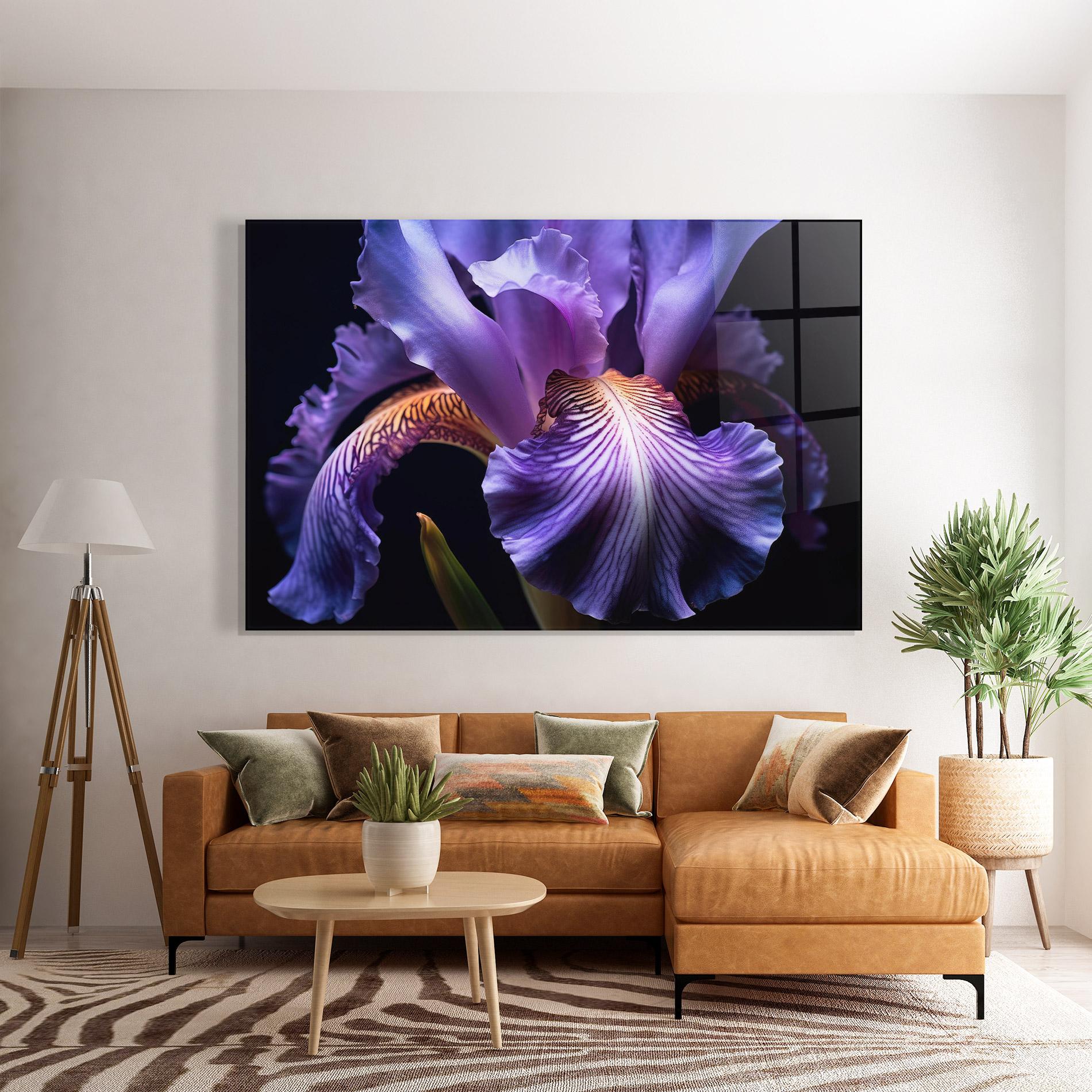 Üvegkép Iris Beautiful Close Up mockup 7