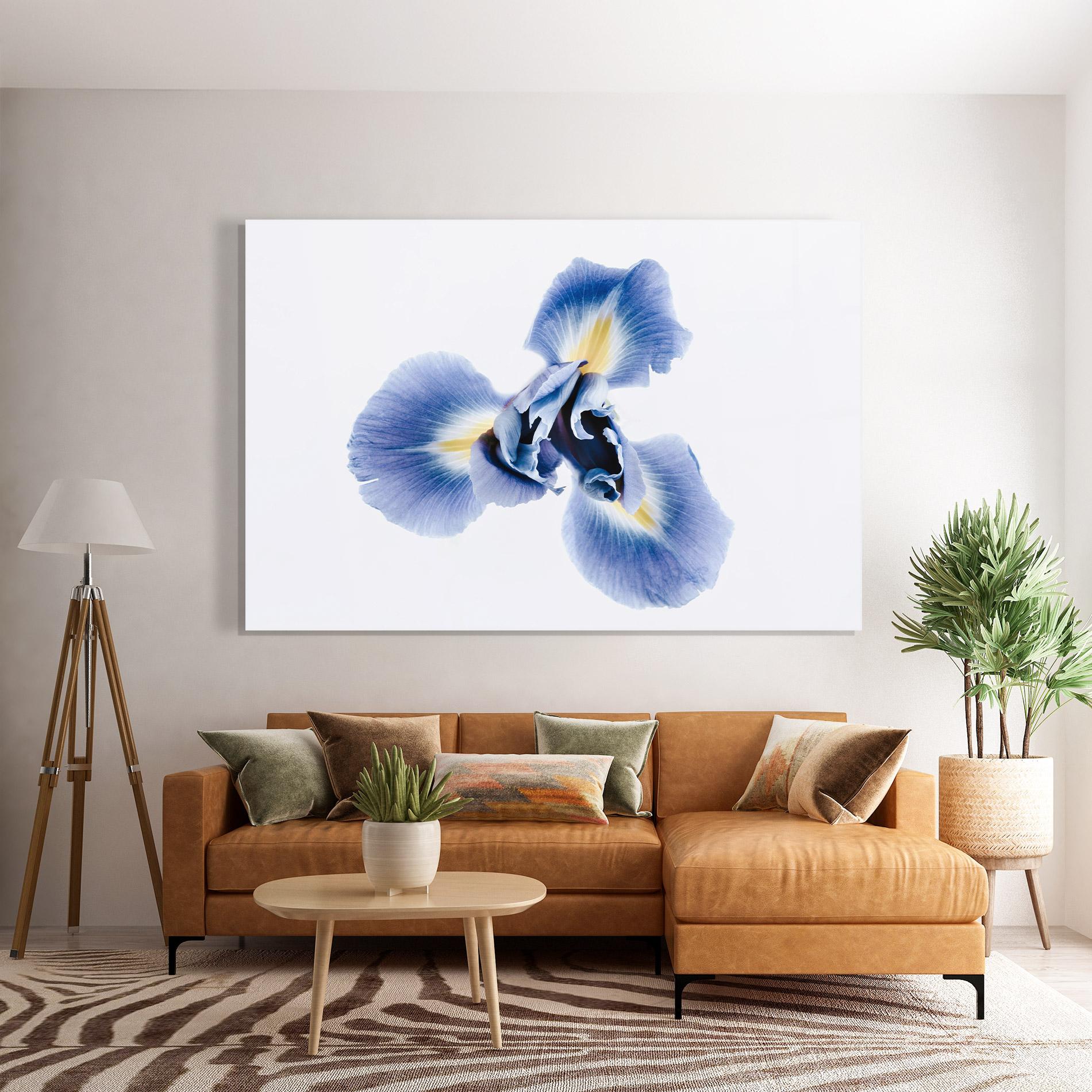 Üvegkép Iris Flower mockup 7