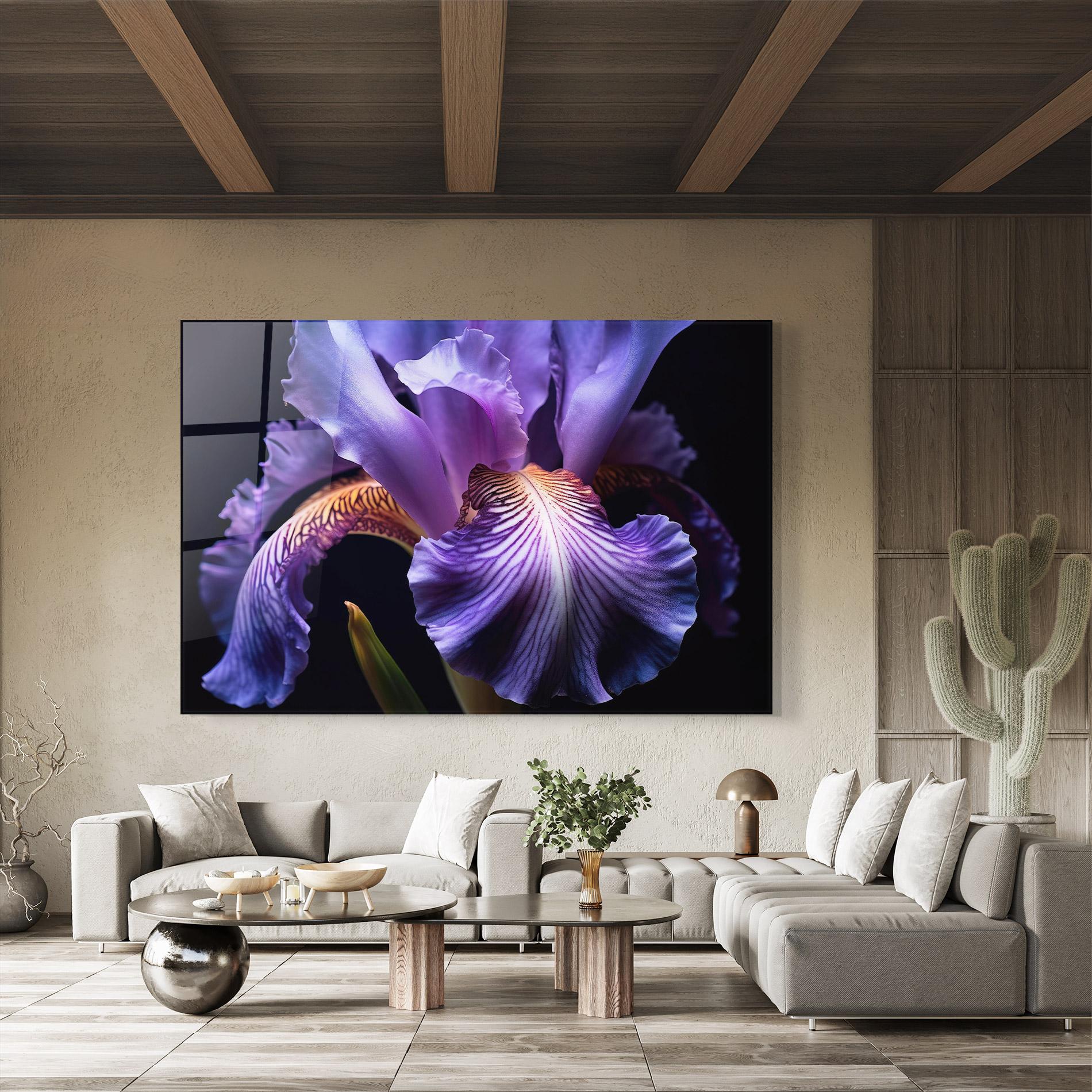 Üvegkép Iris Beautiful Close Up mockup 8