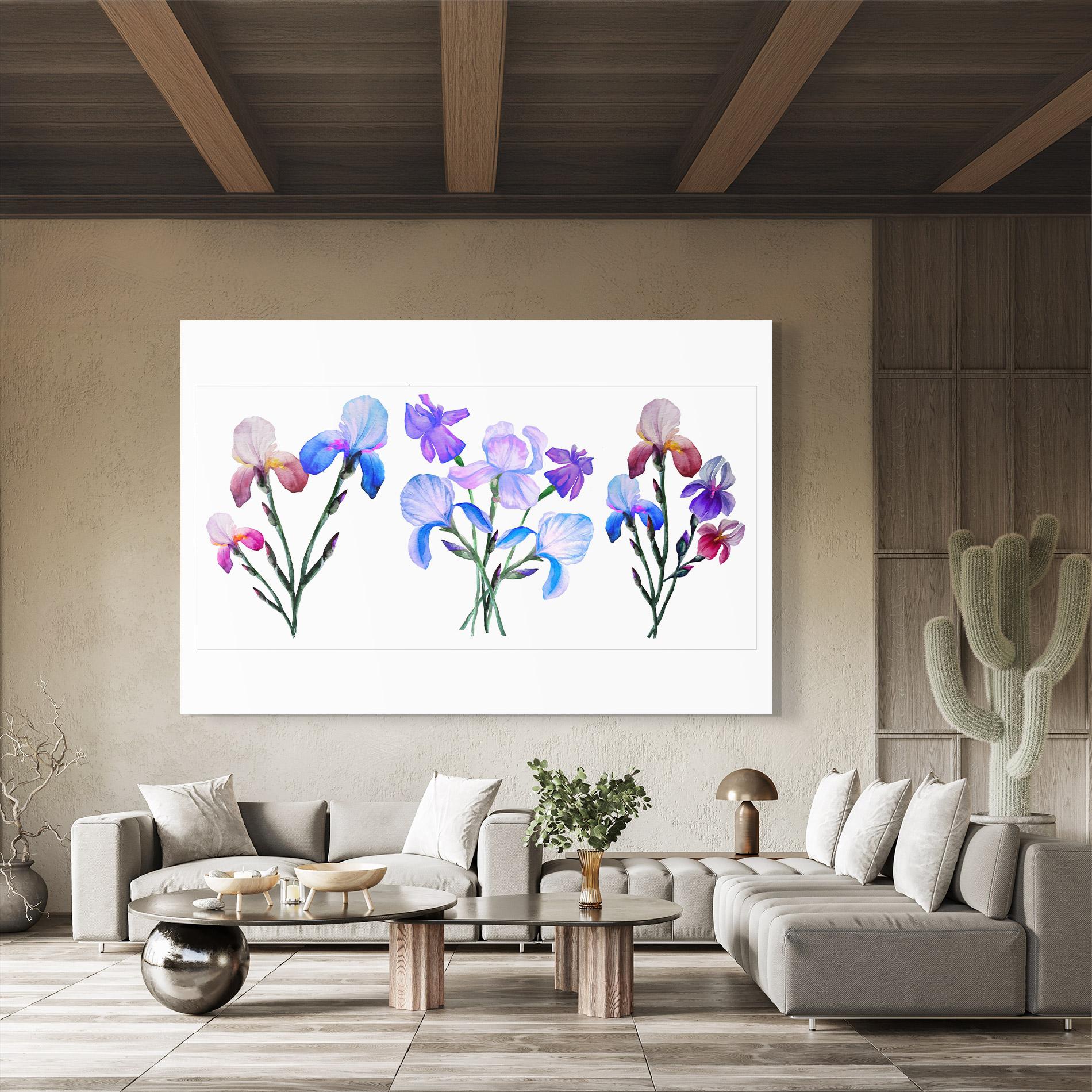 Üvegkép Iris Set mockup 8