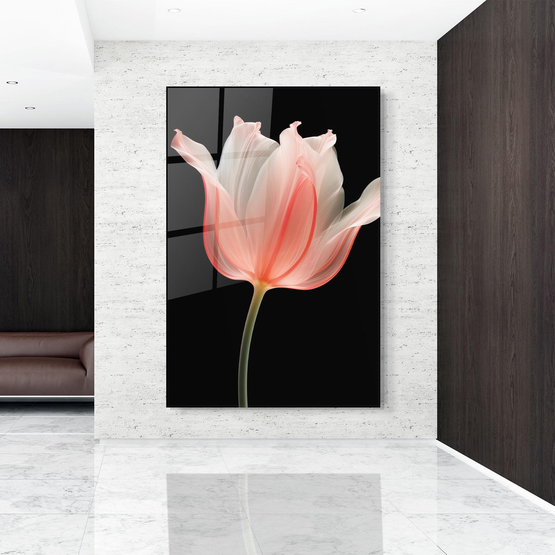 Üvegkép Pastel Pink Tulip mockup 9