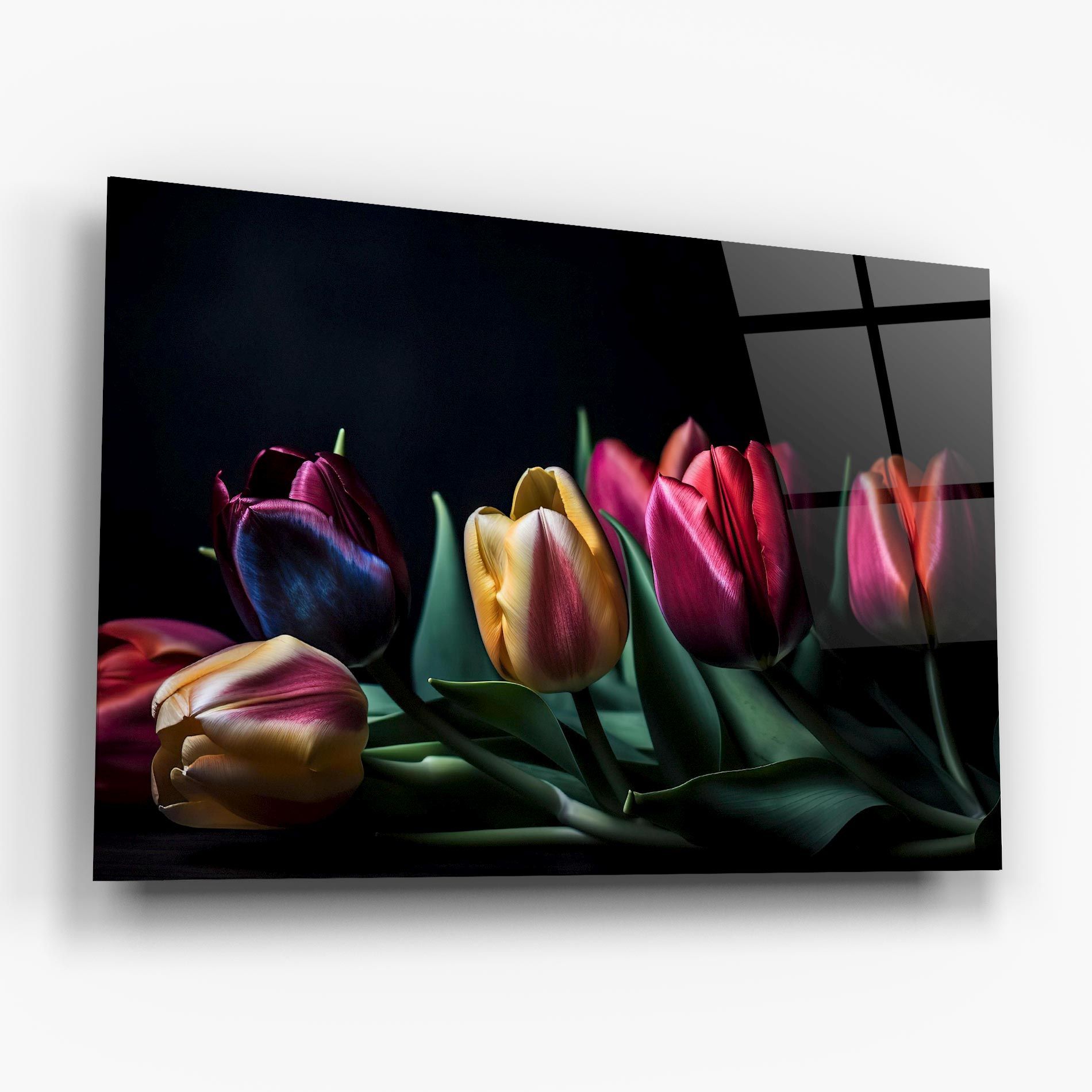 Pink Yellow Tulips mockup 6