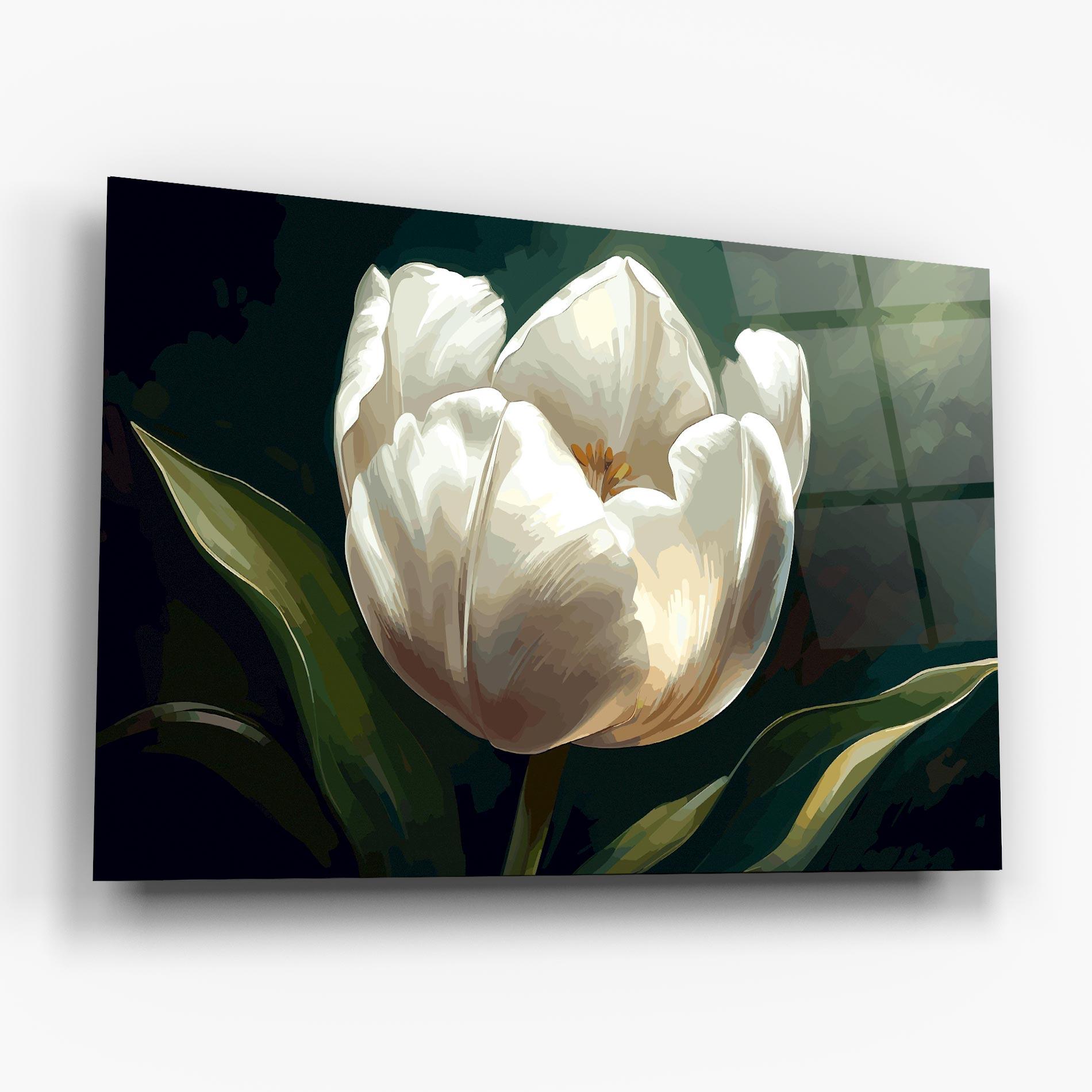 Üvegkép Tulip Art mockup 6