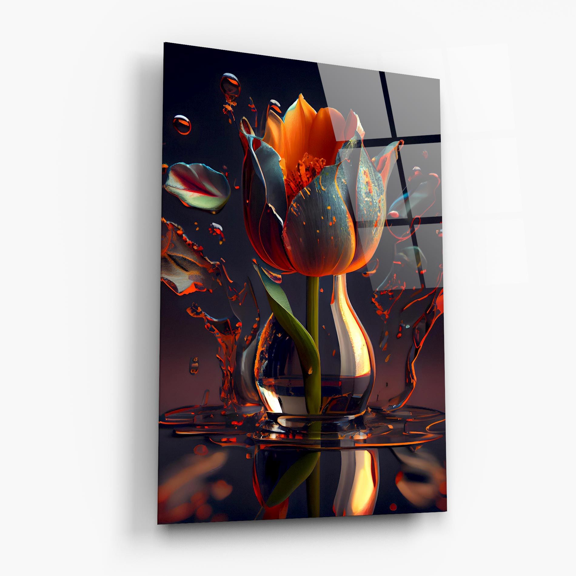 Black Tulip In Vase mockup 6