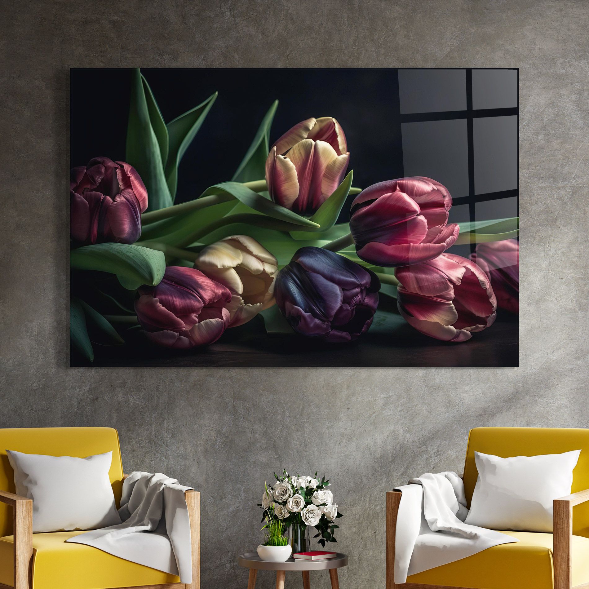 Dark Purple Tulip mockup 4