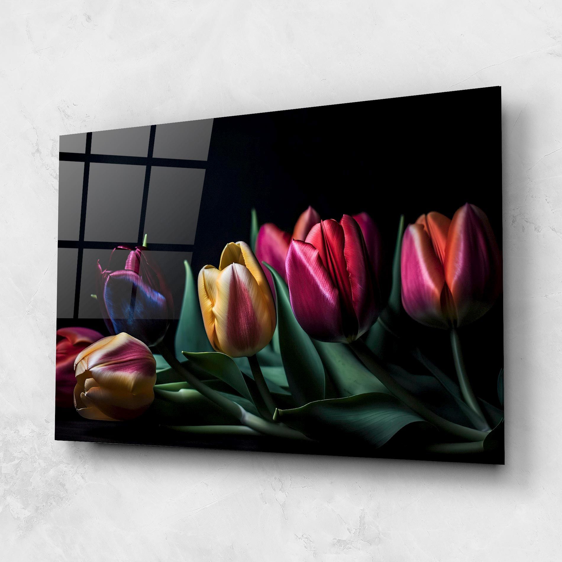 Pink Yellow Tulips mockup 1