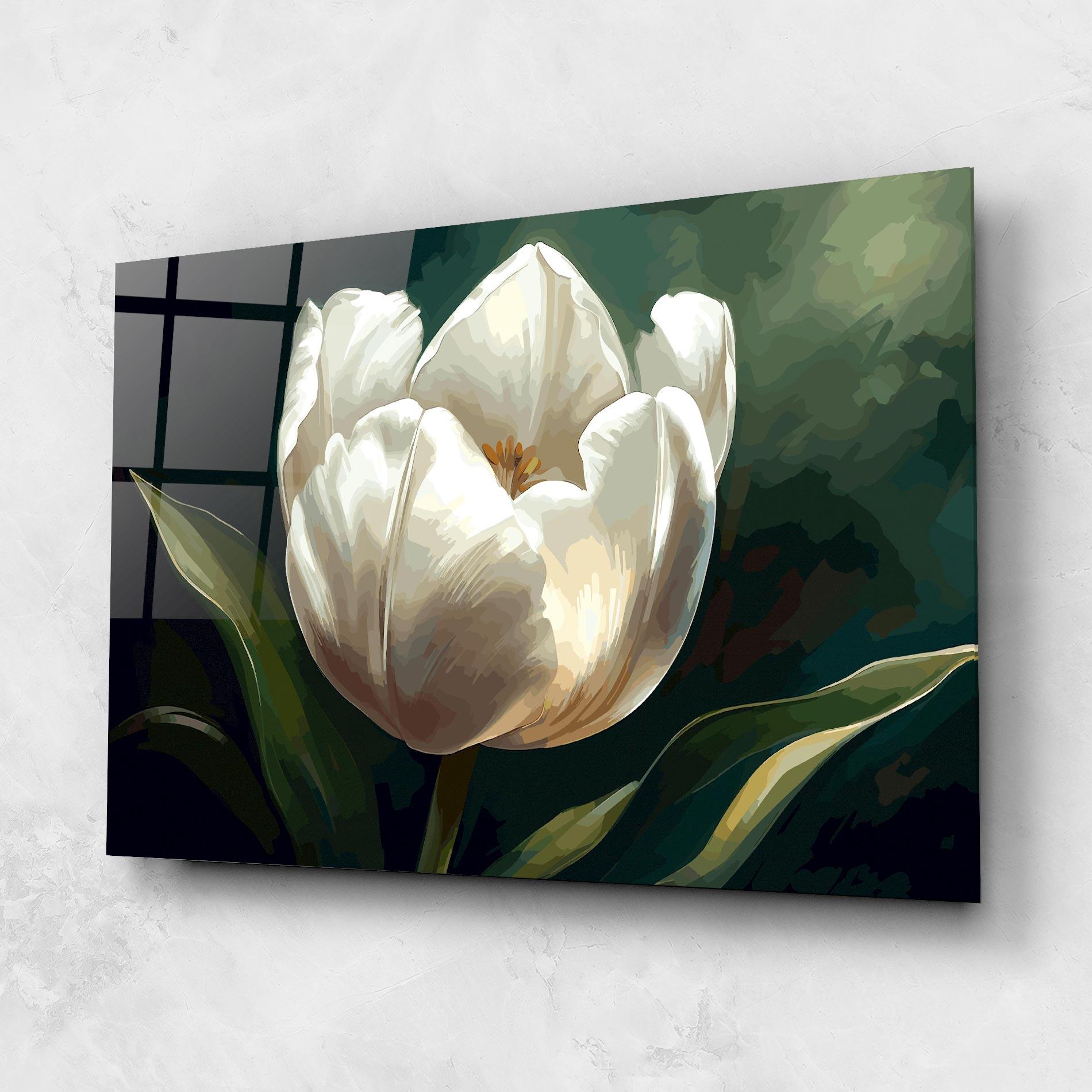 Üvegkép Tulip Art mockup 1
