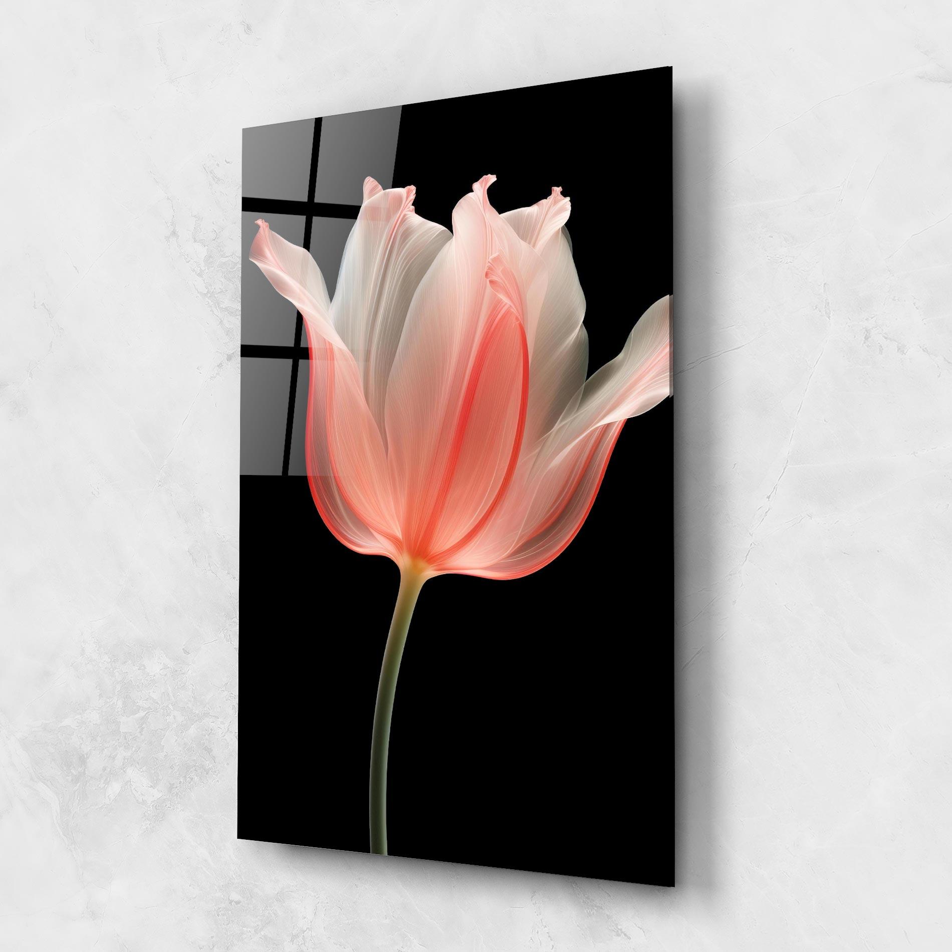 Üvegkép Pastel Pink Tulip mockup 1