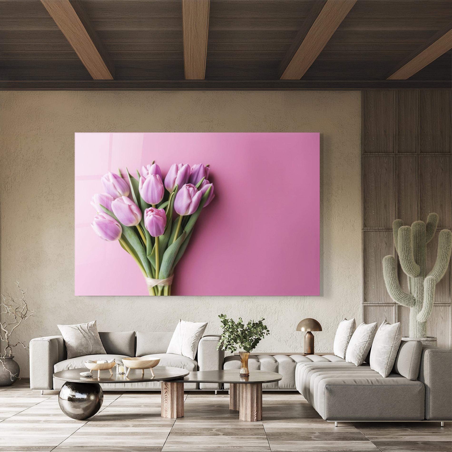 Üvegkép Light Purple Bpuquet mockup 8