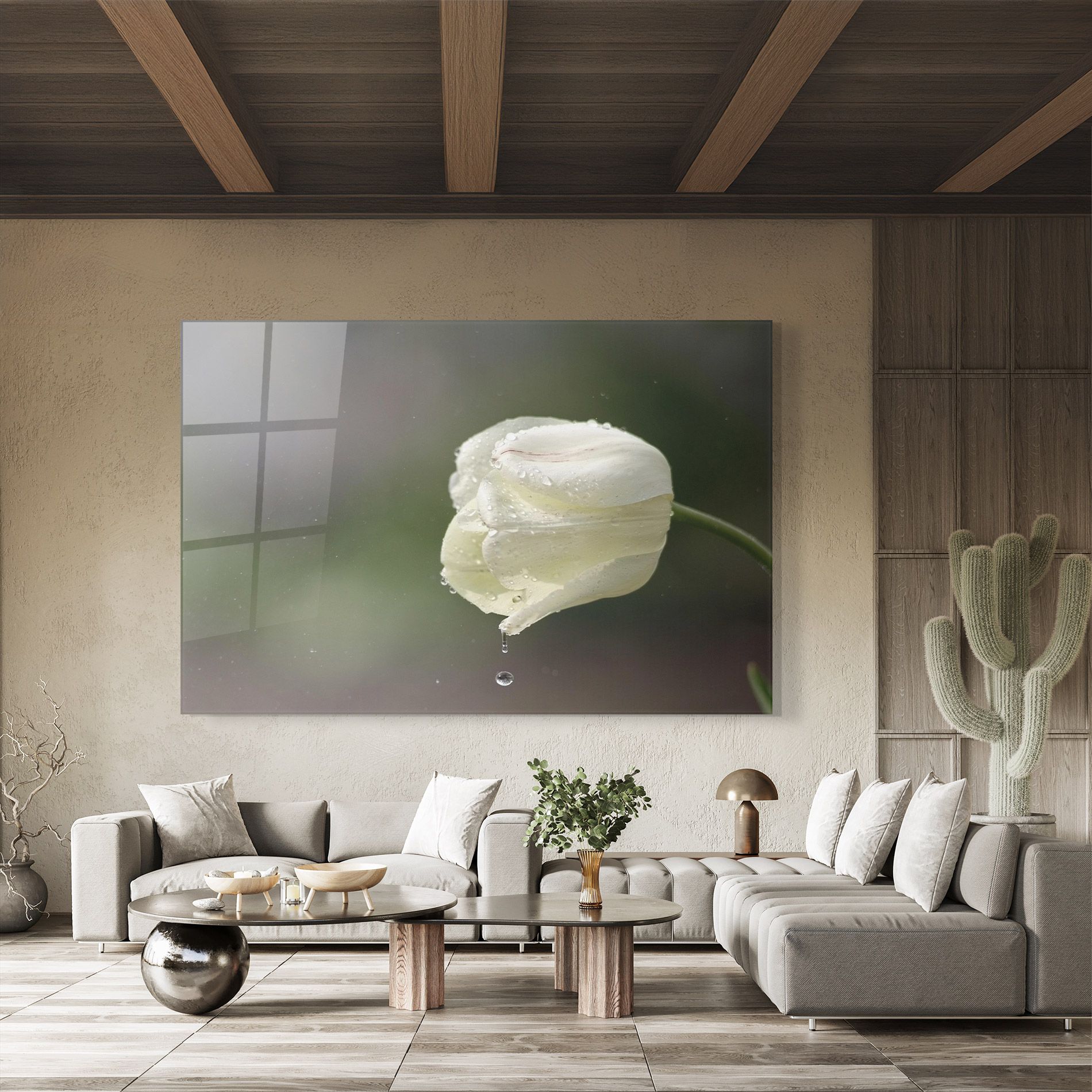 White Single Tulip mockup 8