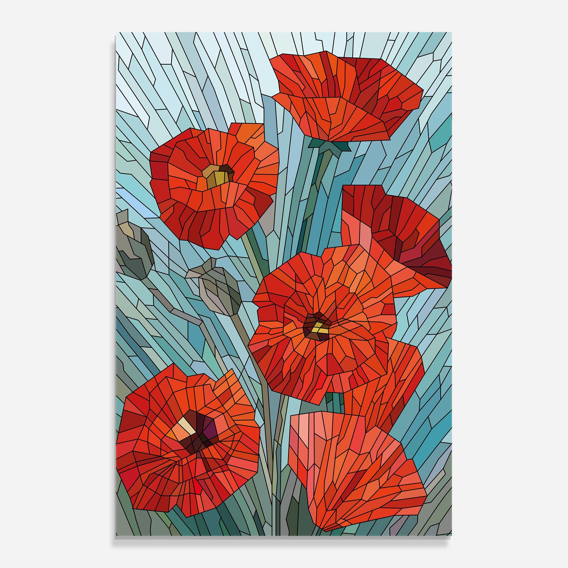 Blue Glass Poppy mockup 0