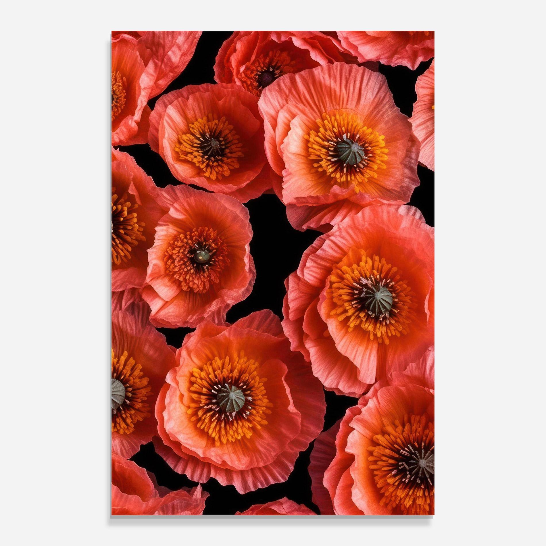 Üvegkép Light Red Poppies mockup 0