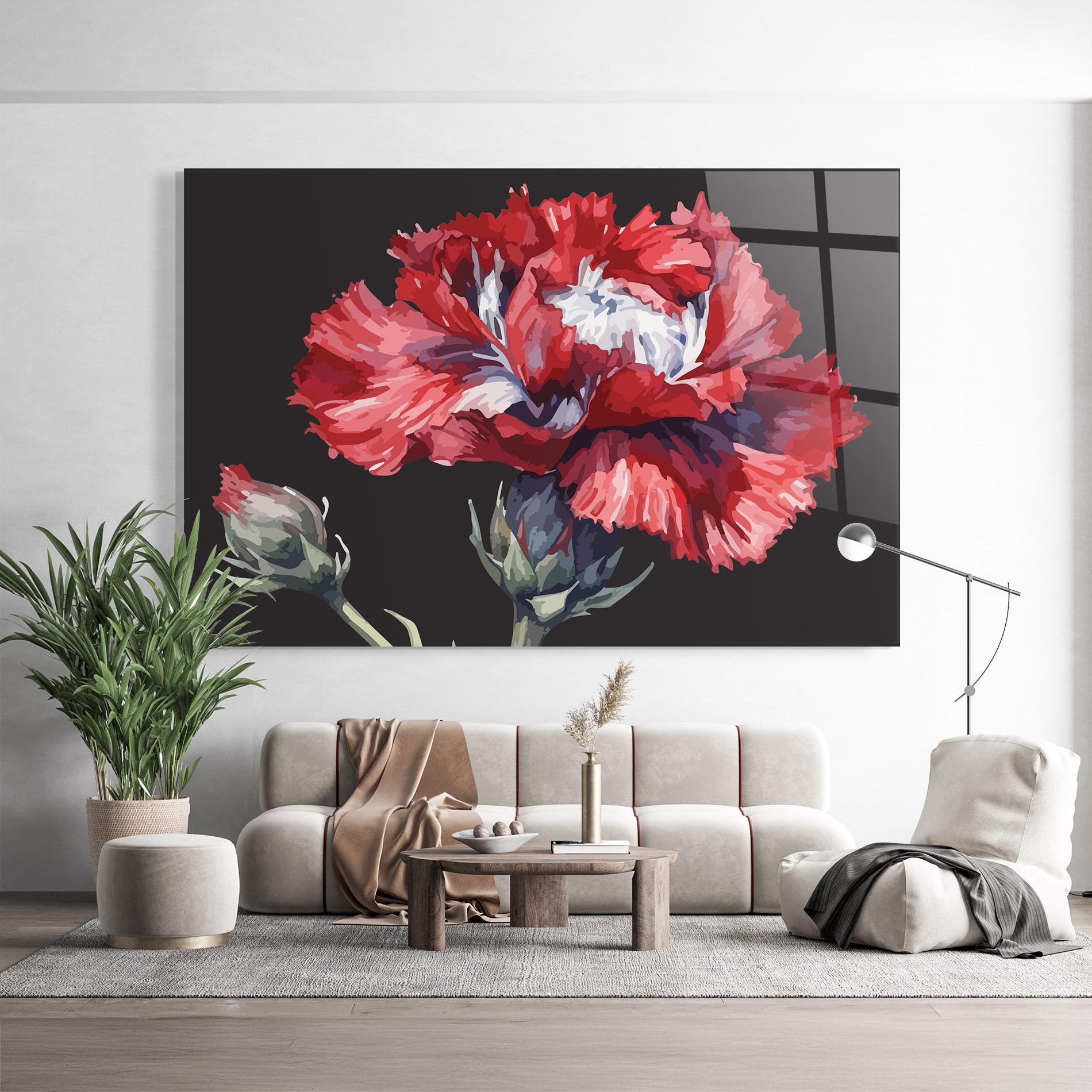 Üvegkép Close Up Poppy mockup 9