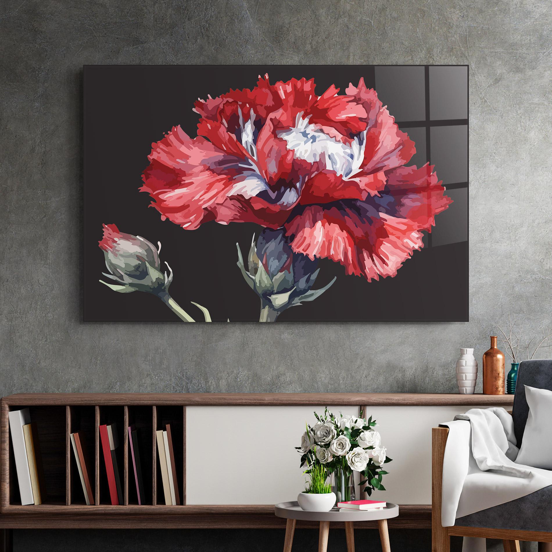 Üvegkép Close Up Poppy mockup 2