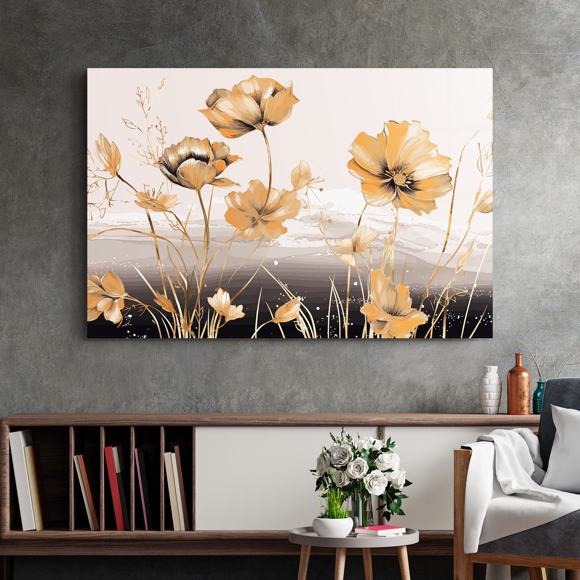 Gold Black Poppy mockup 2