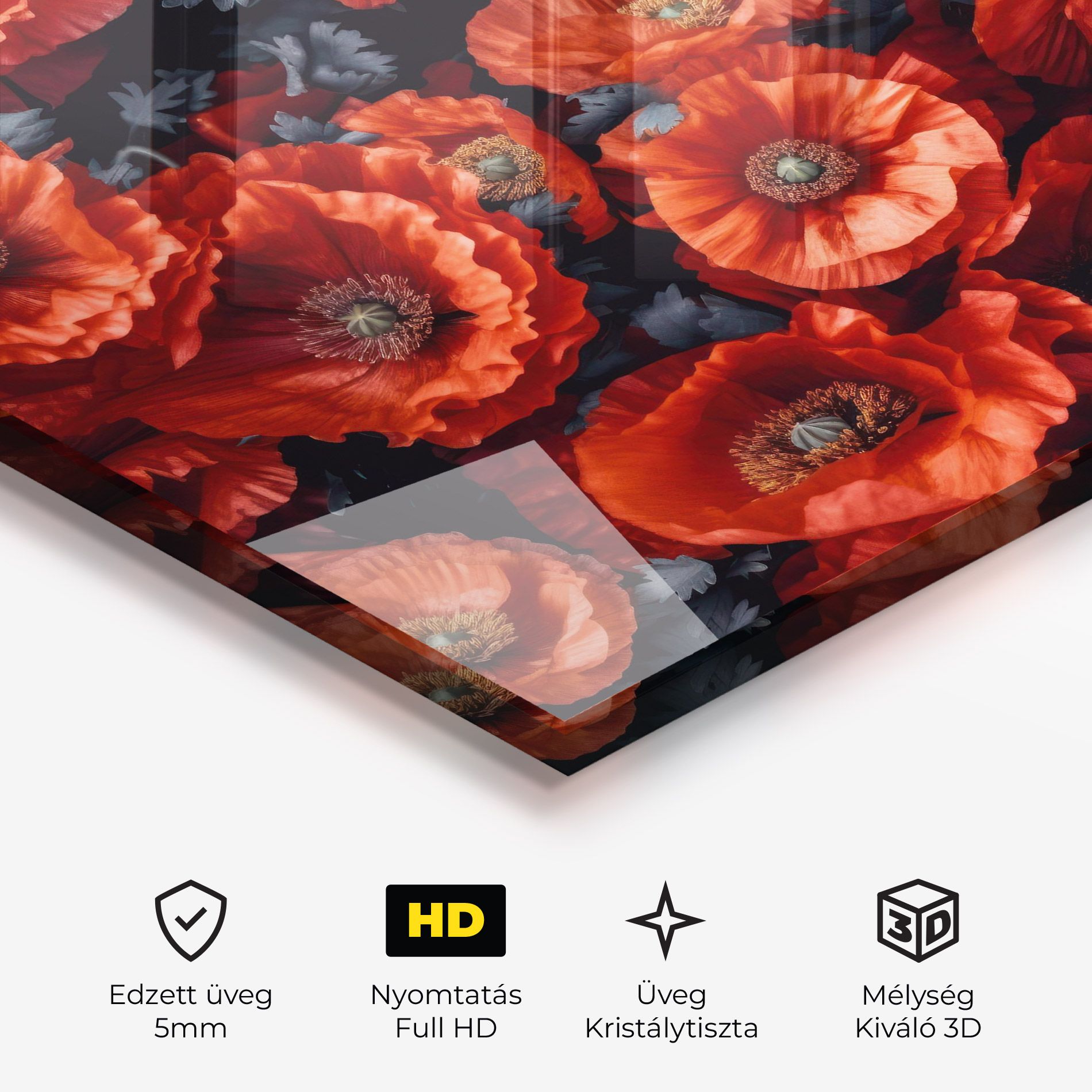 Black Red Poppies mockup 3