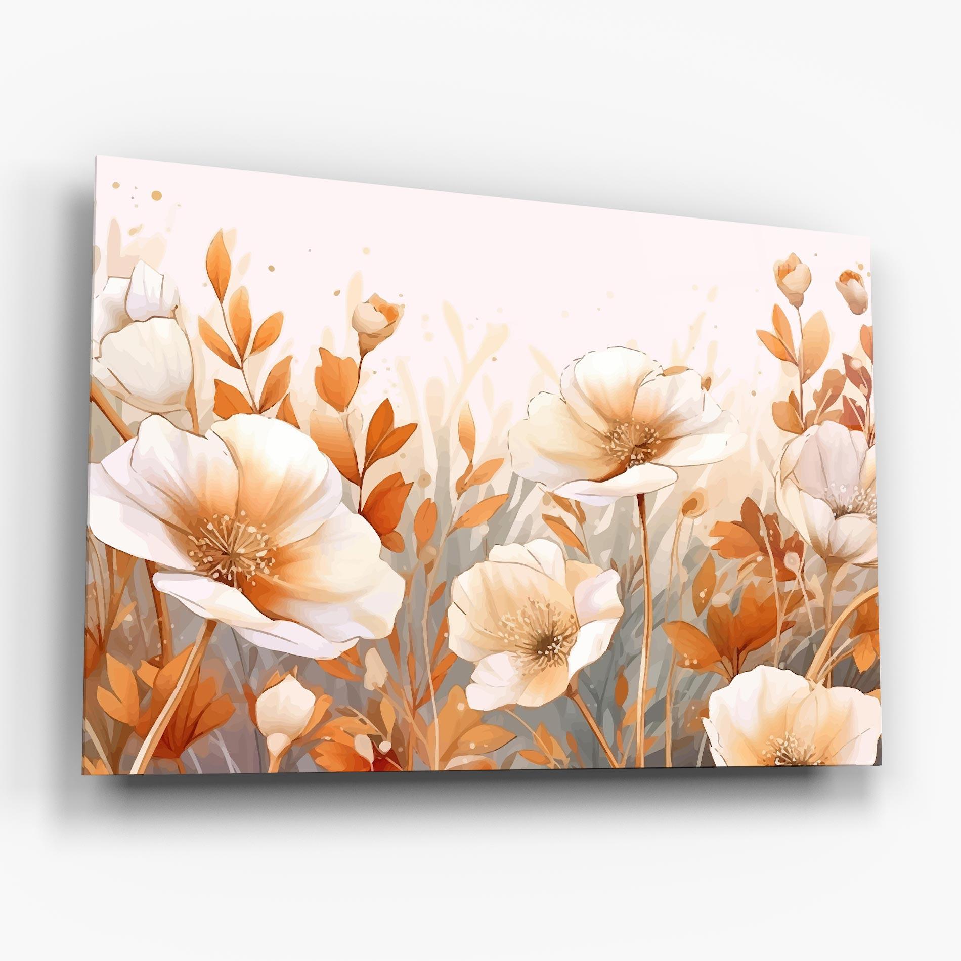 Üvegkép Orange Cream Poppy mockup 6