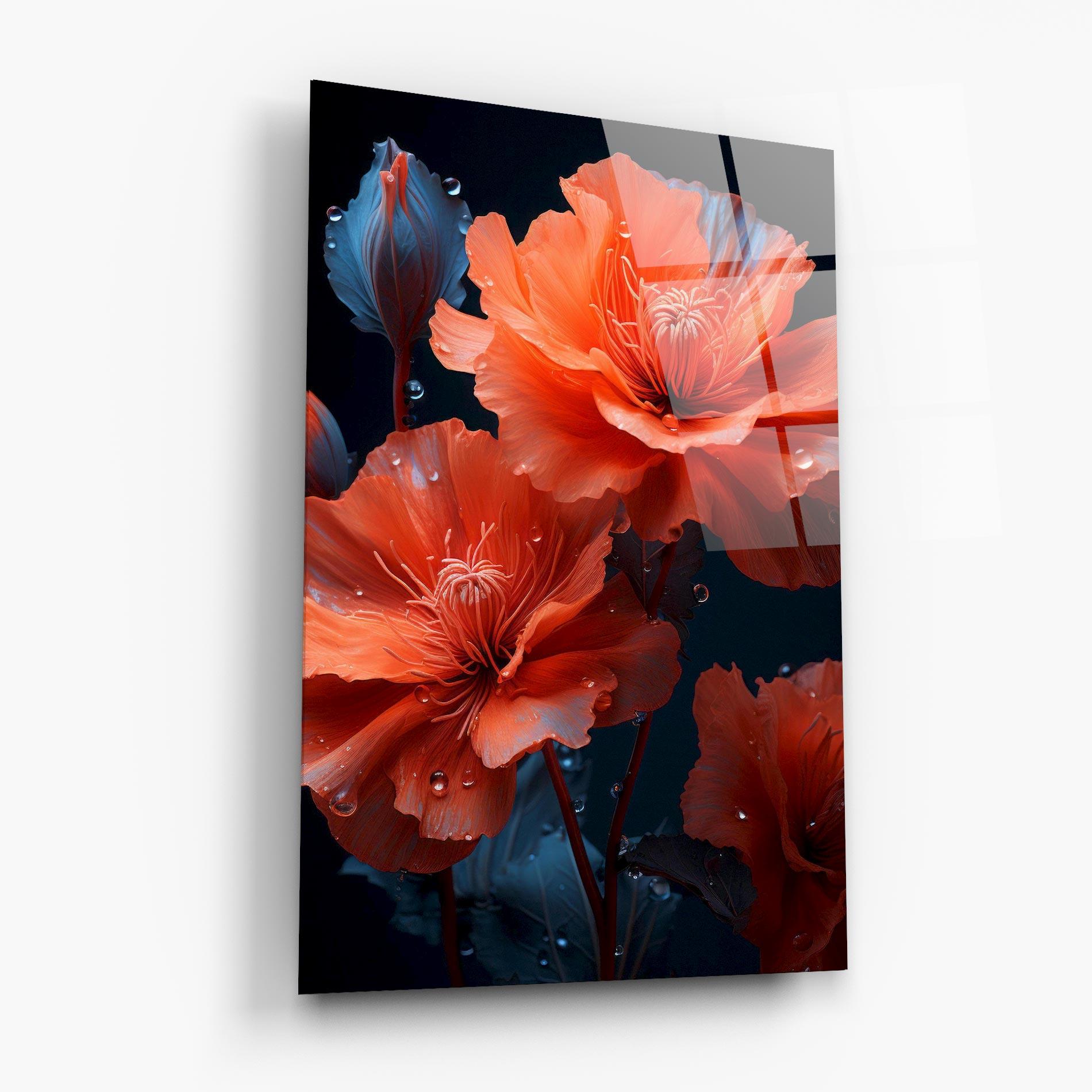 Üvegkép Orange Poppy mockup 6