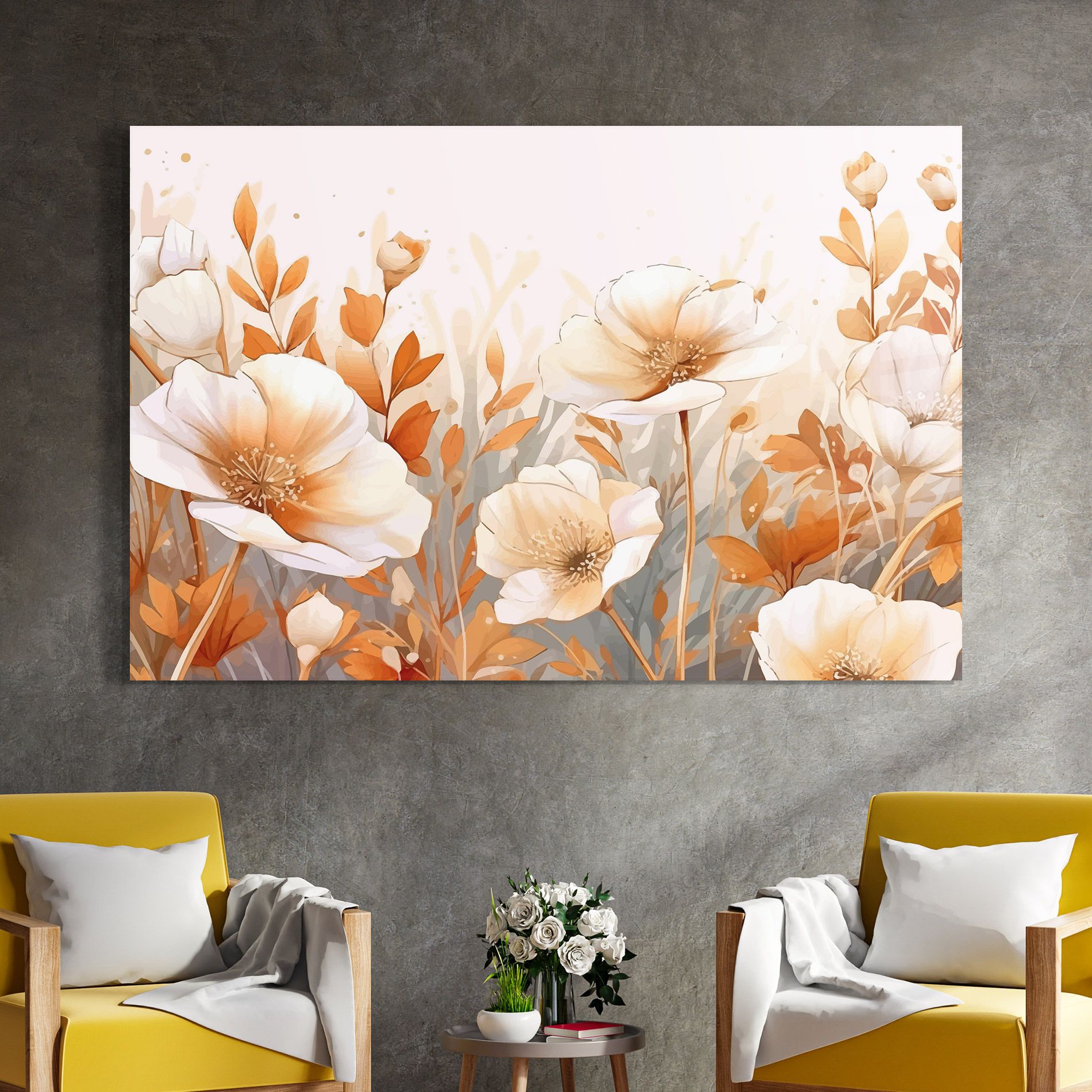 Orange Cream Poppy mockup 4