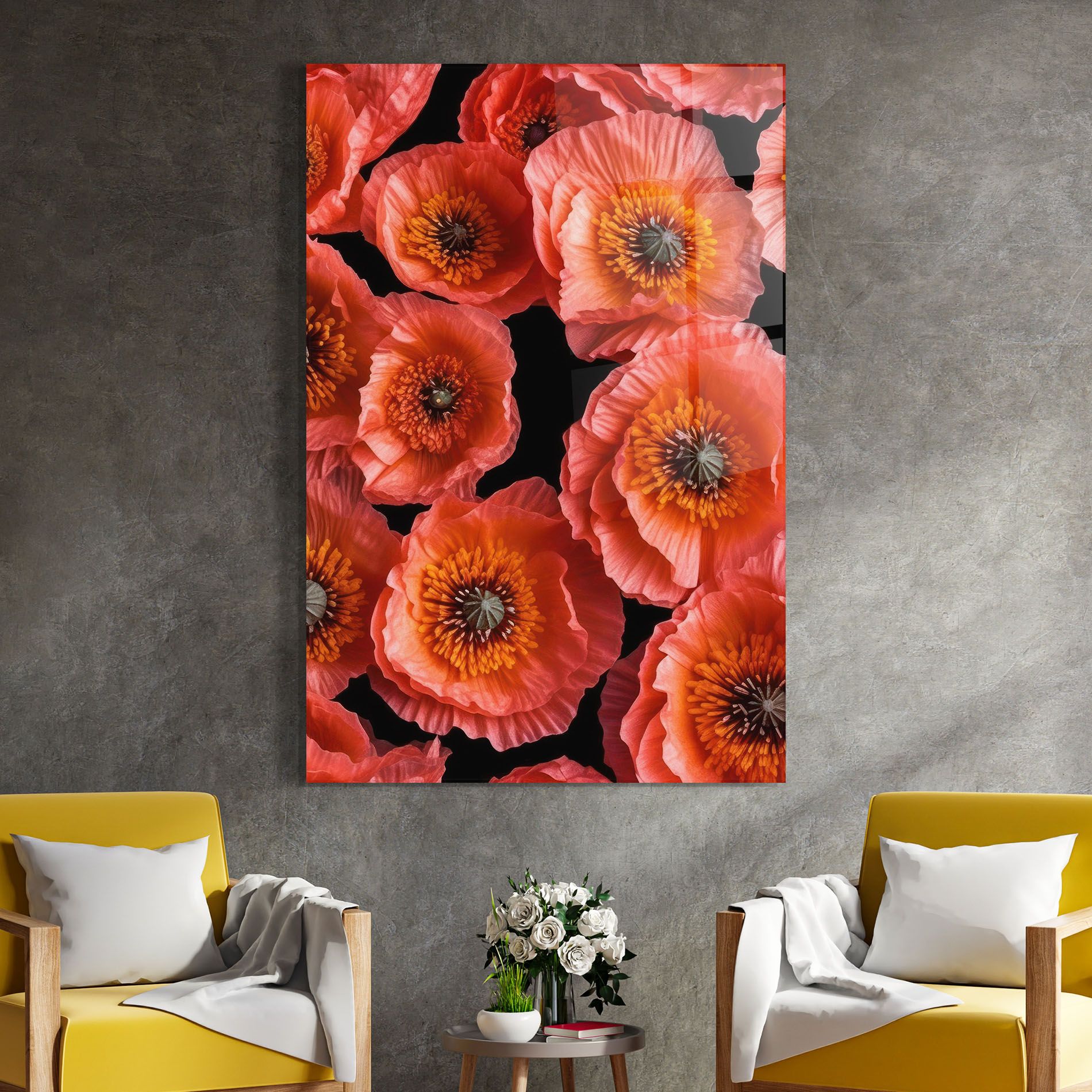 Light Red Poppies mockup 4