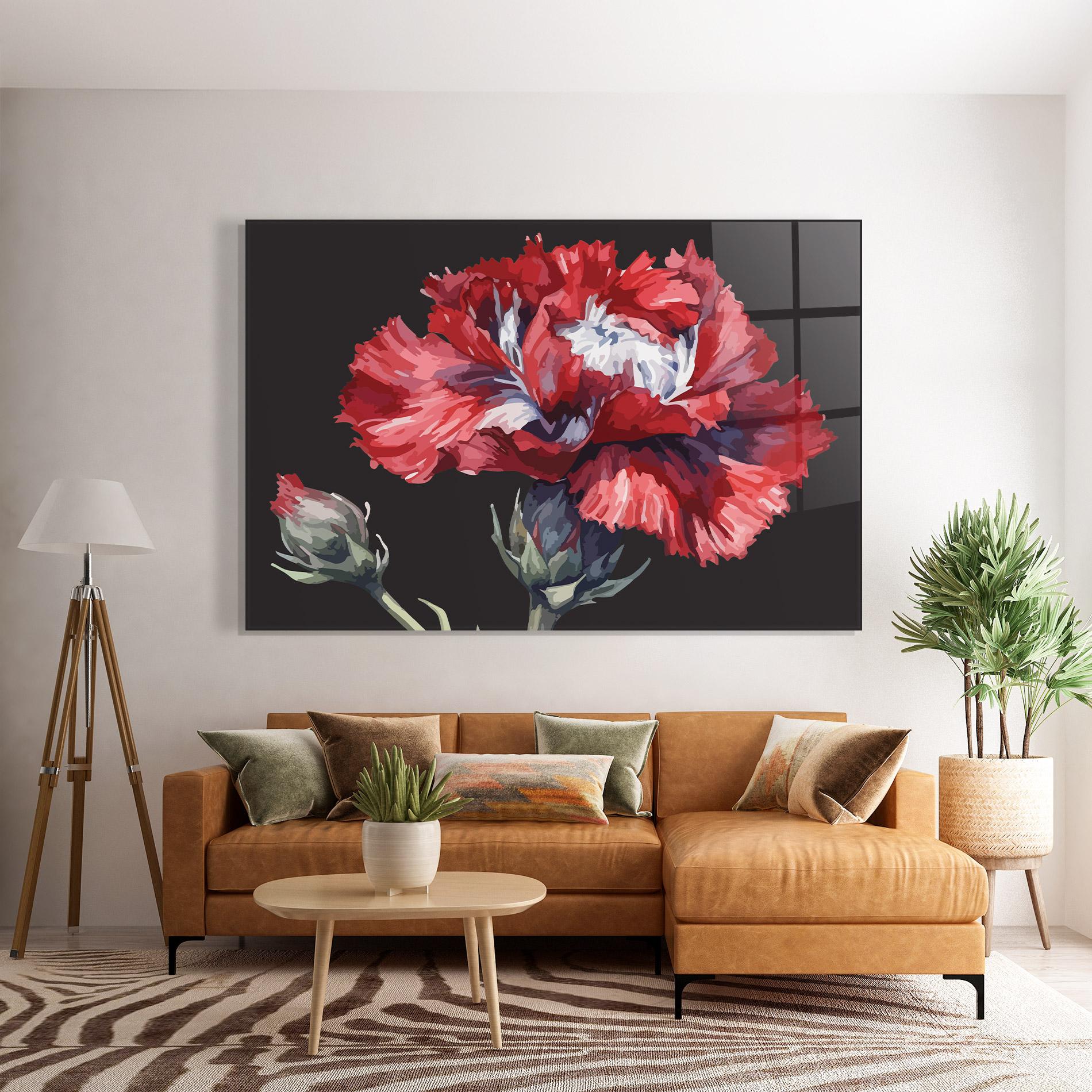 Üvegkép Close Up Poppy mockup 7