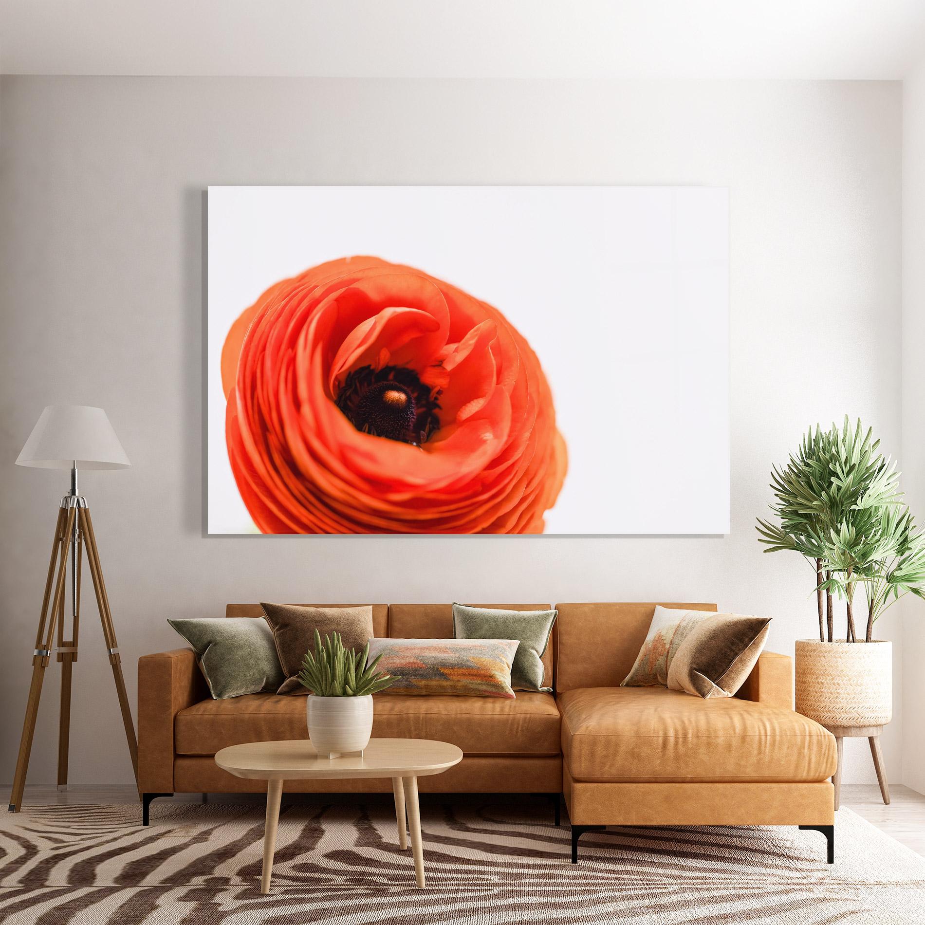 Üvegkép Pretty Red Poppy mockup 7