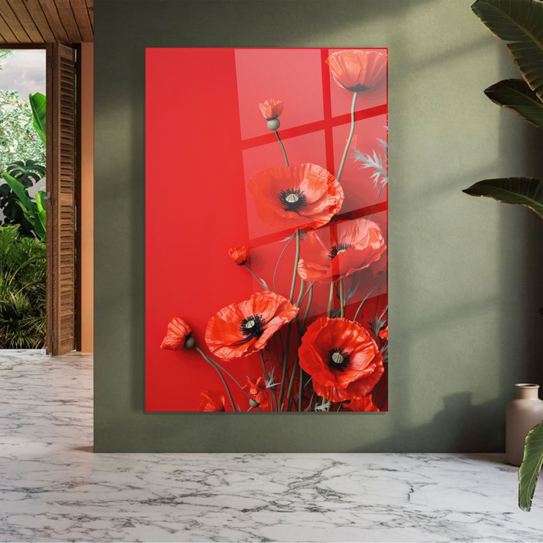 Poppies On The Table mockup 7