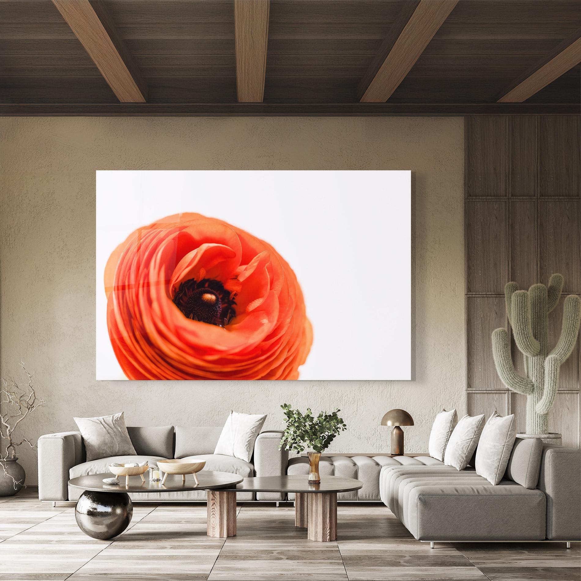 Üvegkép Pretty Red Poppy mockup 8