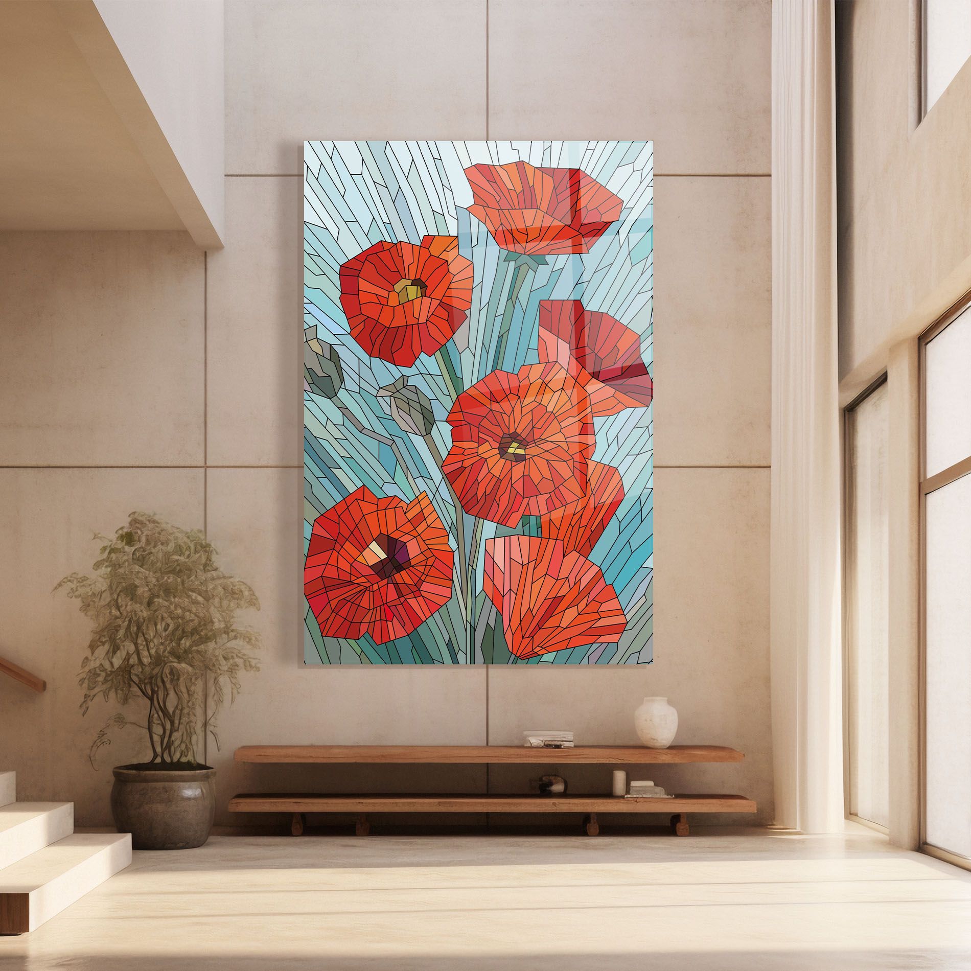 Blue Glass Poppy mockup 8