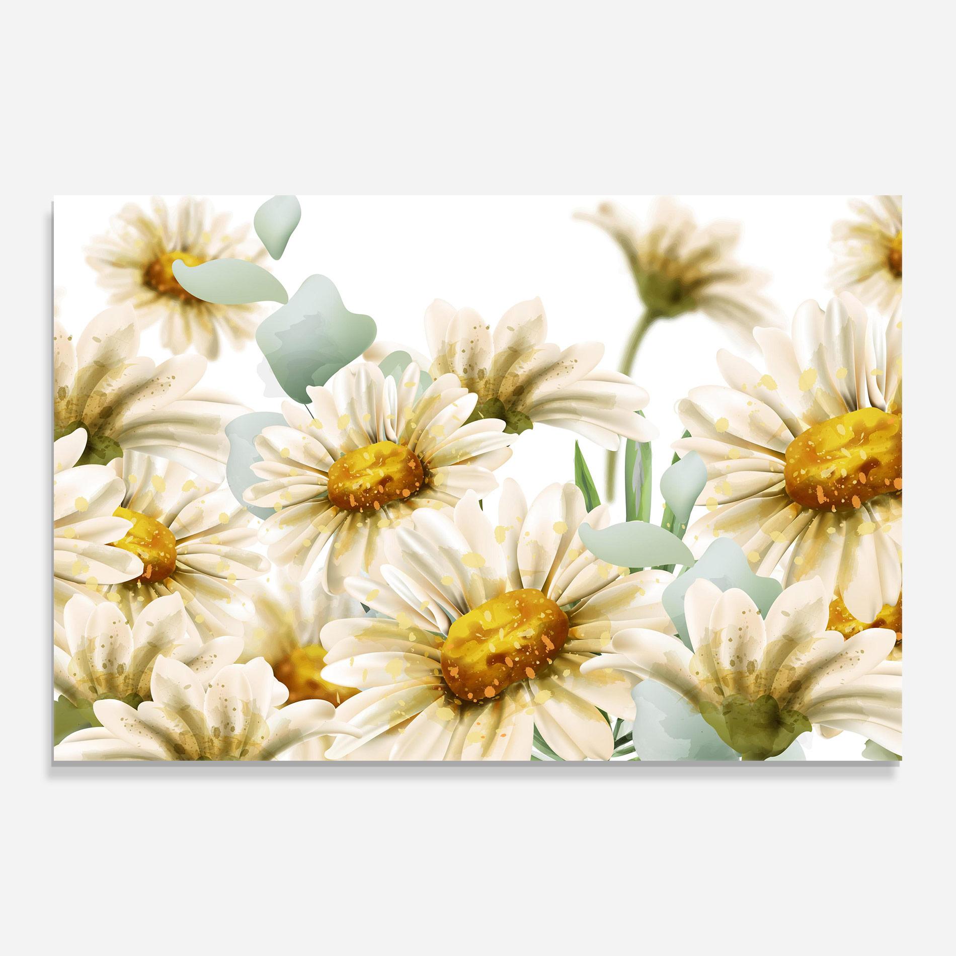 Üvegkép Beautiful Daisy Art mockup 0