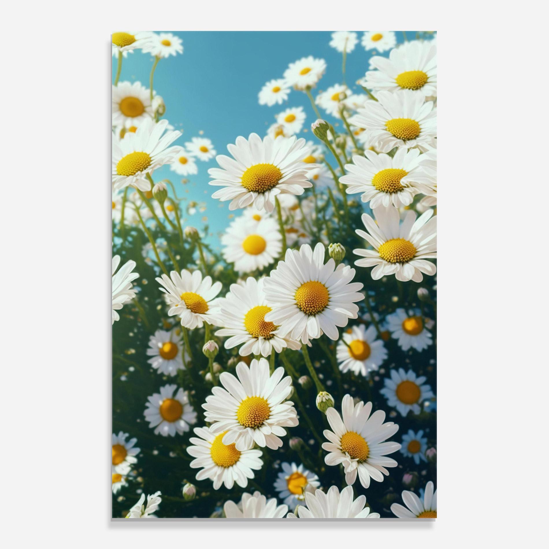 Üvegkép Daisy Field View mockup 0