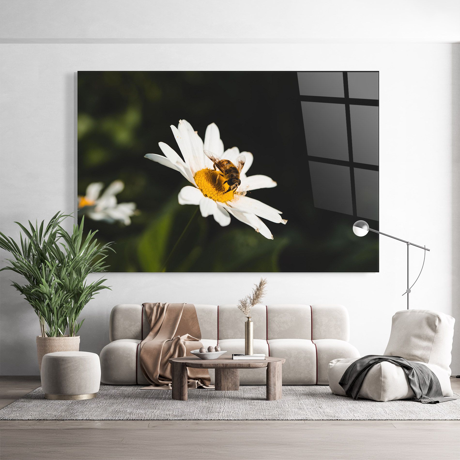 Bee Flying On Daisy mockup 9