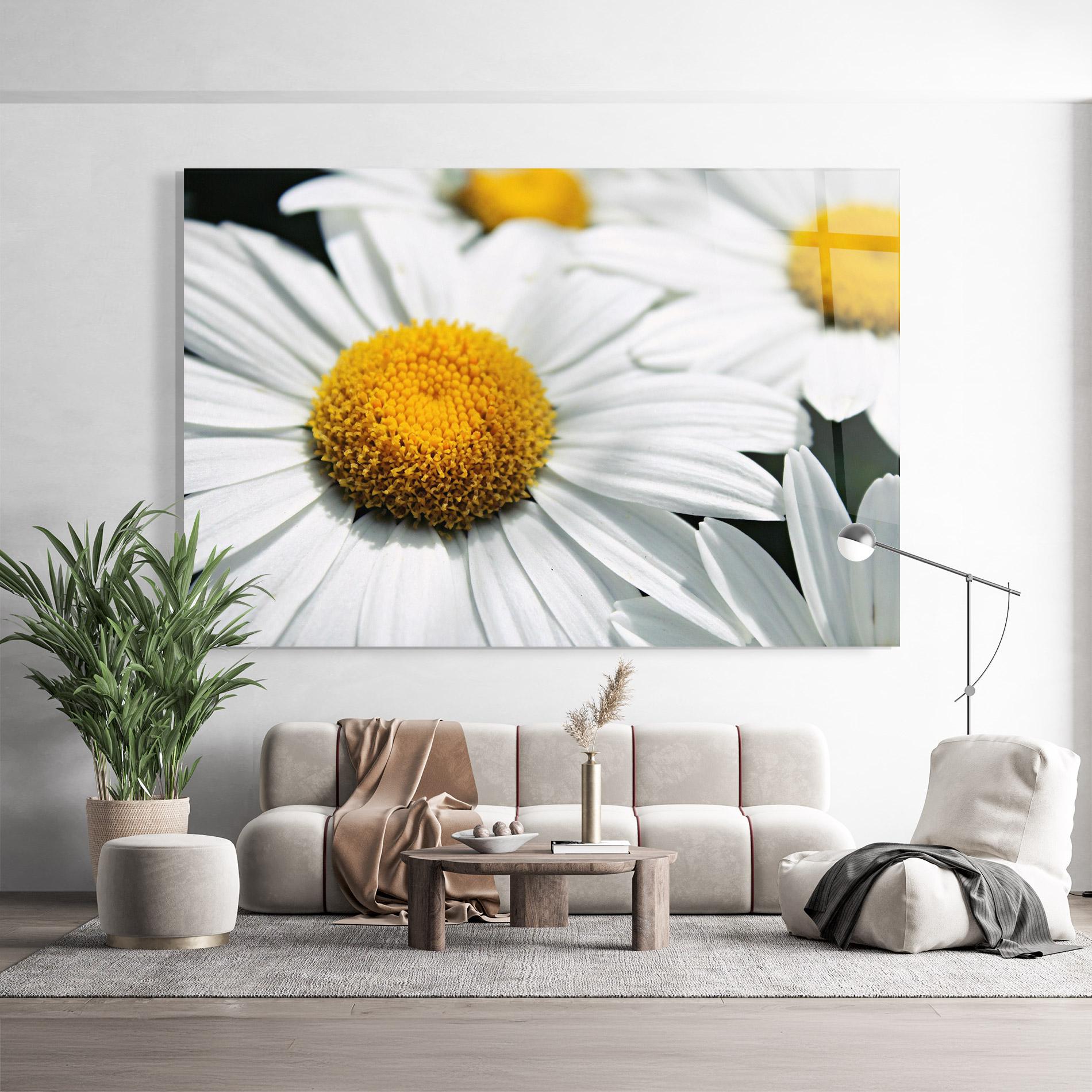 Üvegkép Big Daisies mockup 9