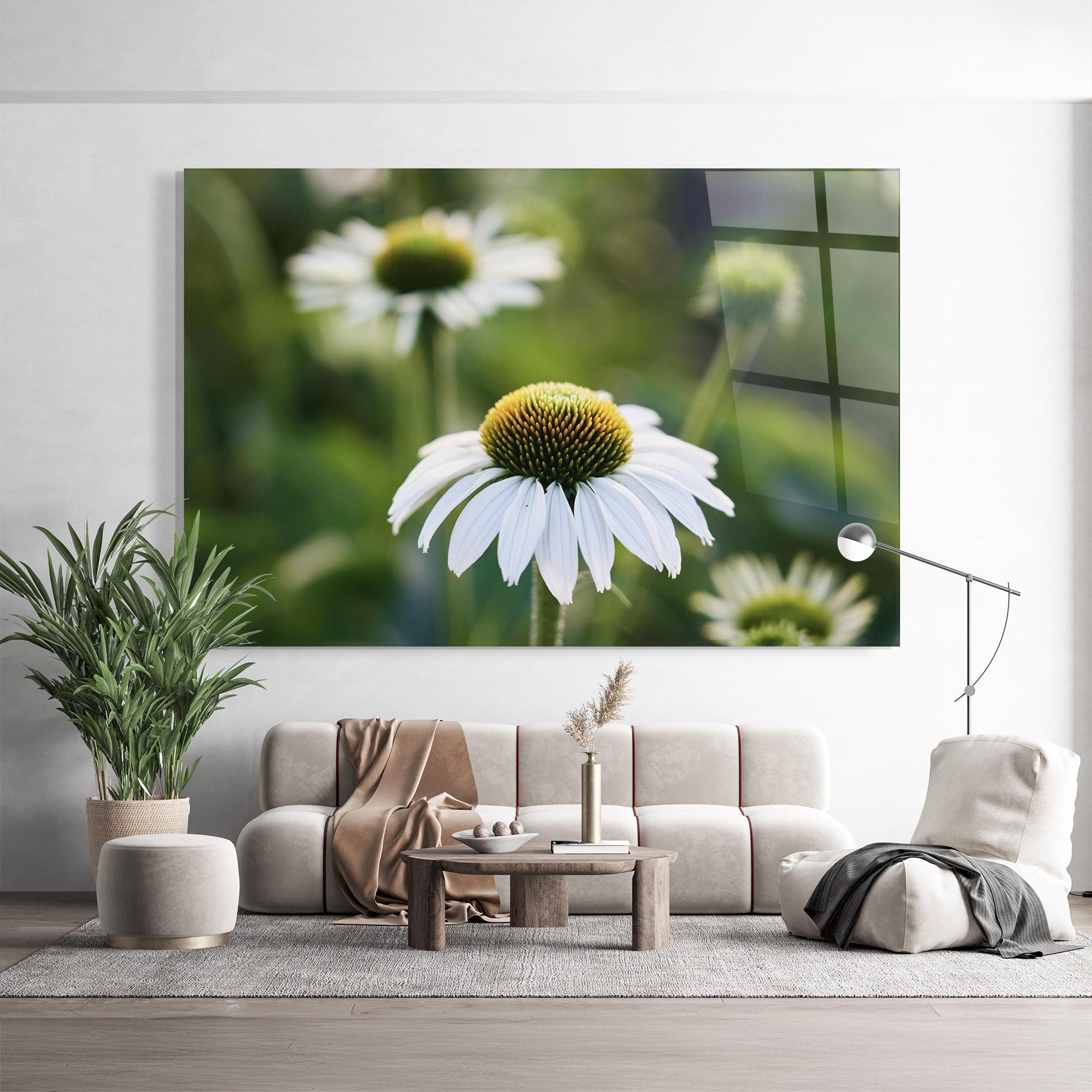 Üvegkép Small Green Daisy mockup 9