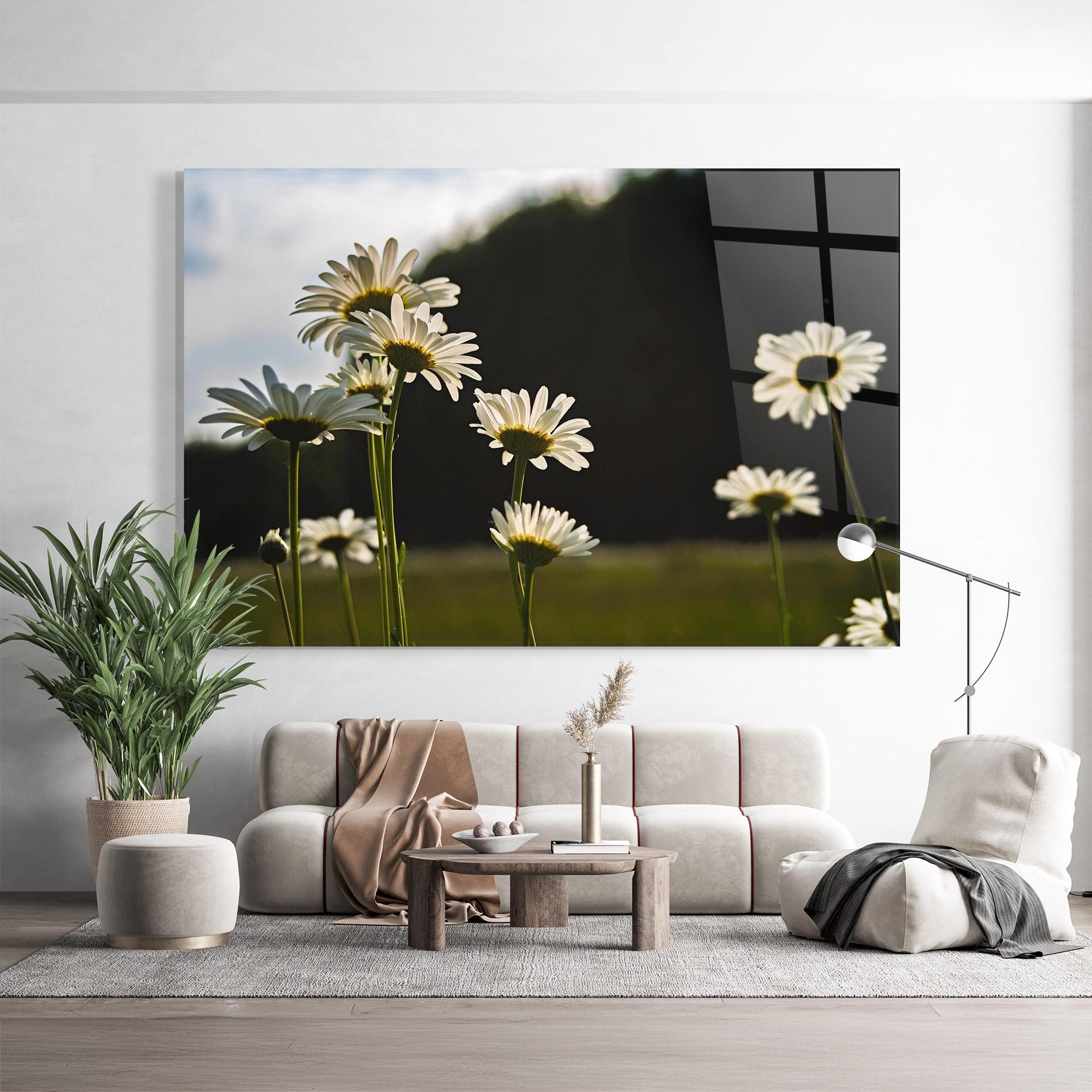 Üvegkép Wild Daisy mockup 9