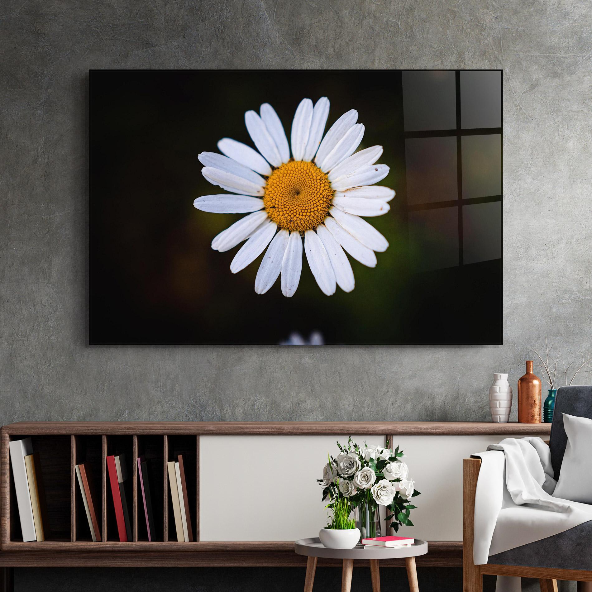 Üvegkép Big Yellow Center Daisy mockup 2