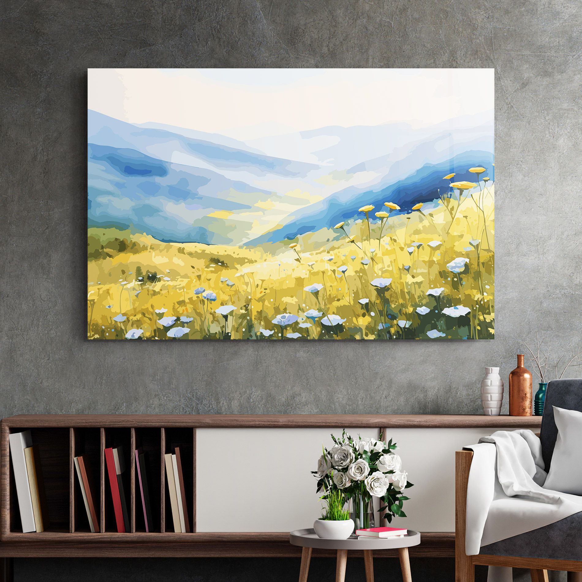 Daisy Field Art mockup 2