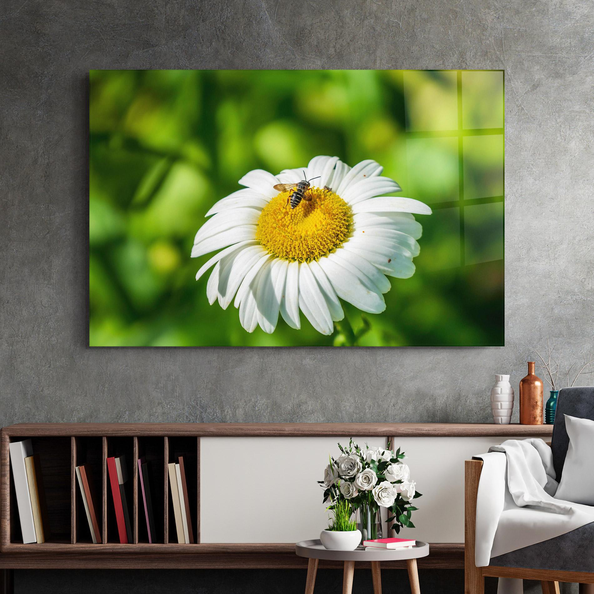 Üvegkép Flying On The Daisy mockup 2